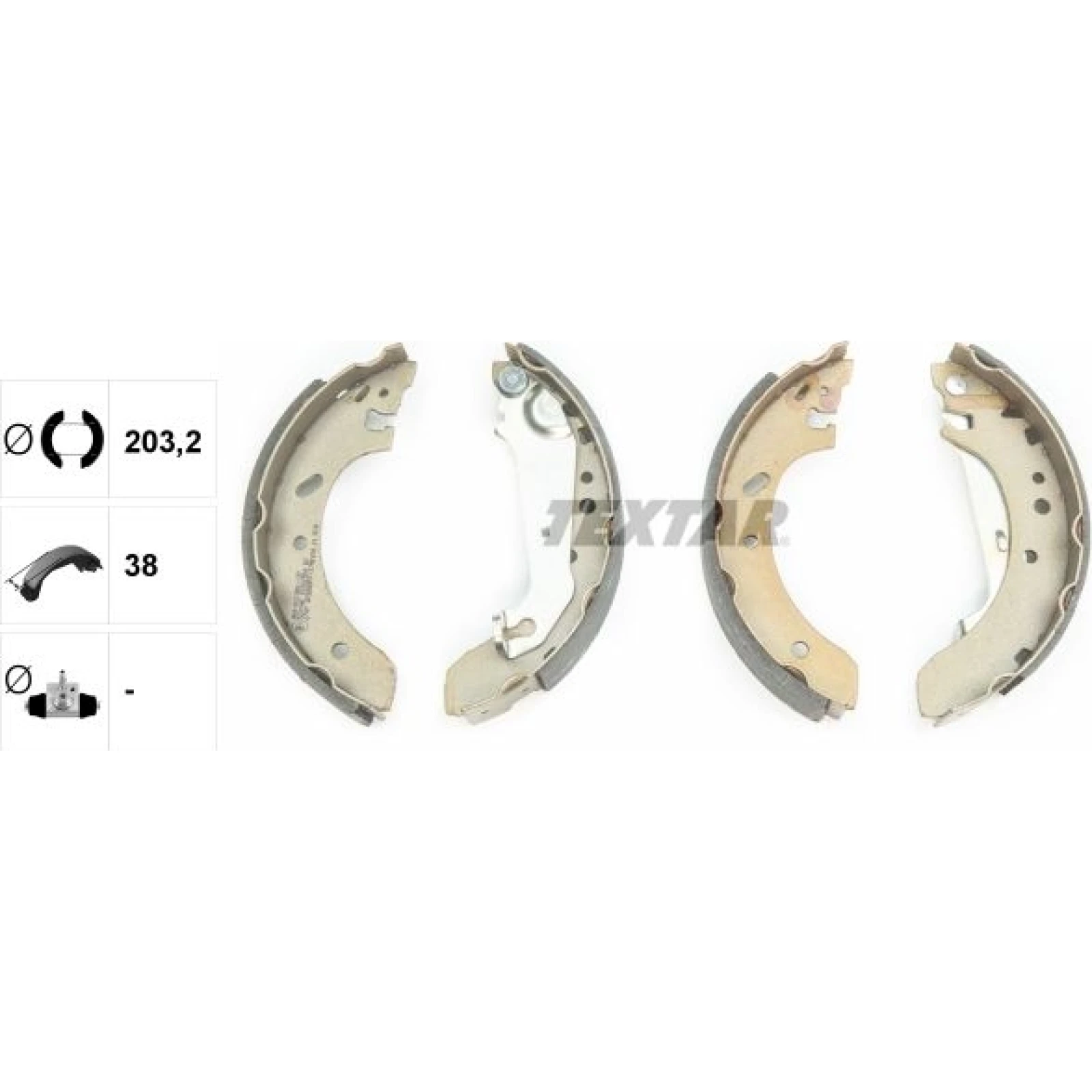 Bremsbacken Ford Fiesta 96-/Ecsort Mit Abs 91051500