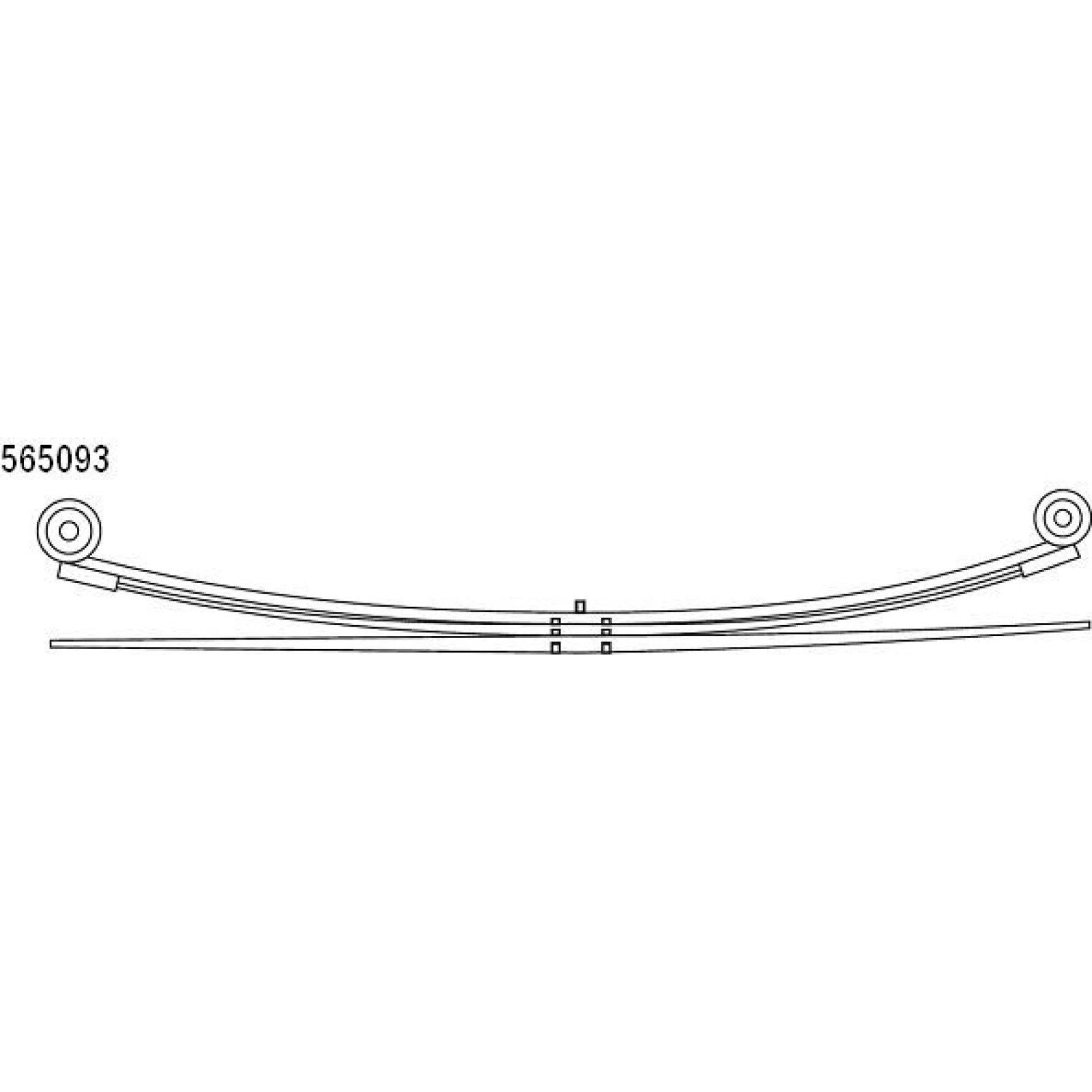 Federpaket - Federung/Dämpfung Ford T. Transit 06- (2+1) (695/674mm) 10.565.093.00