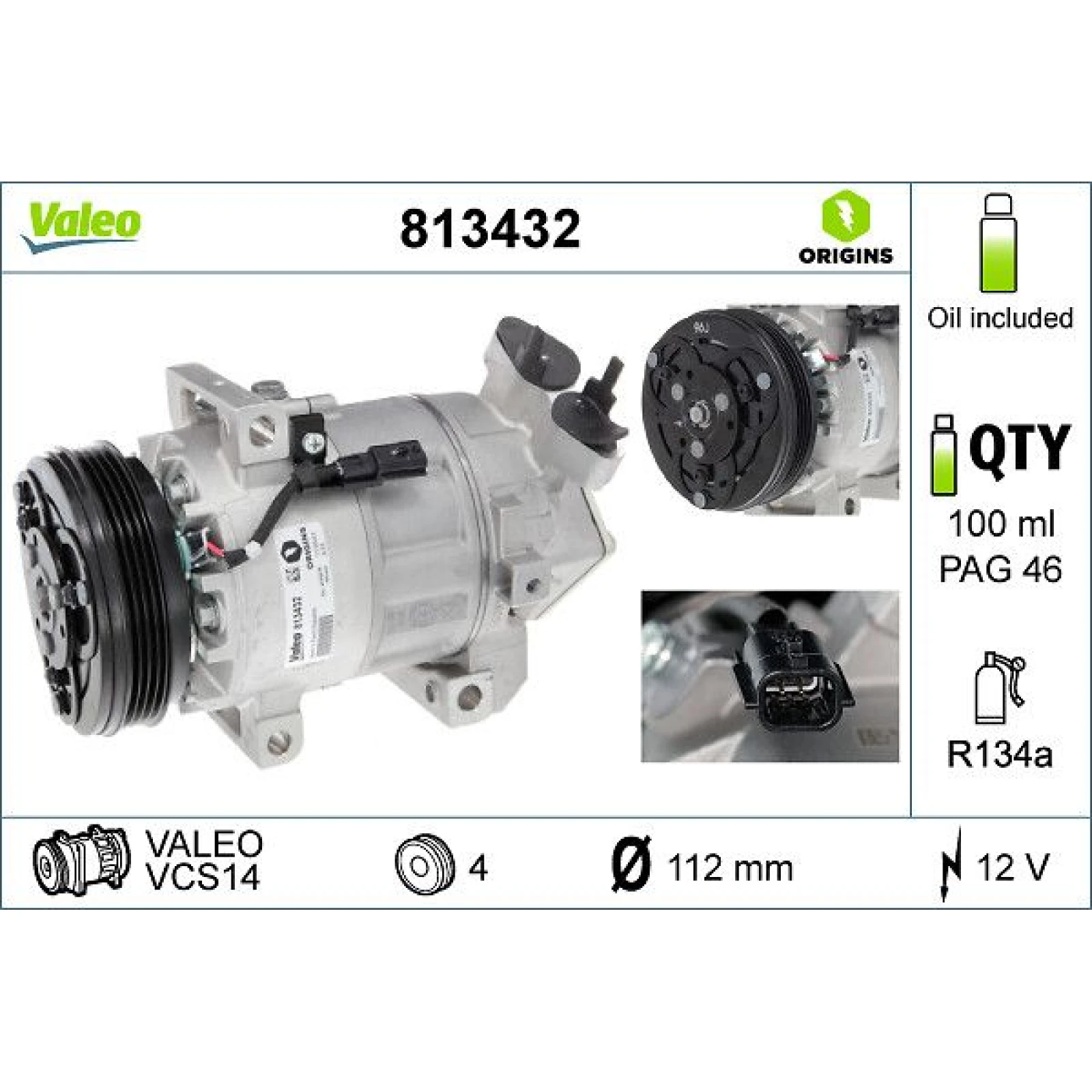 Kompressor, Klimaanlage 813432