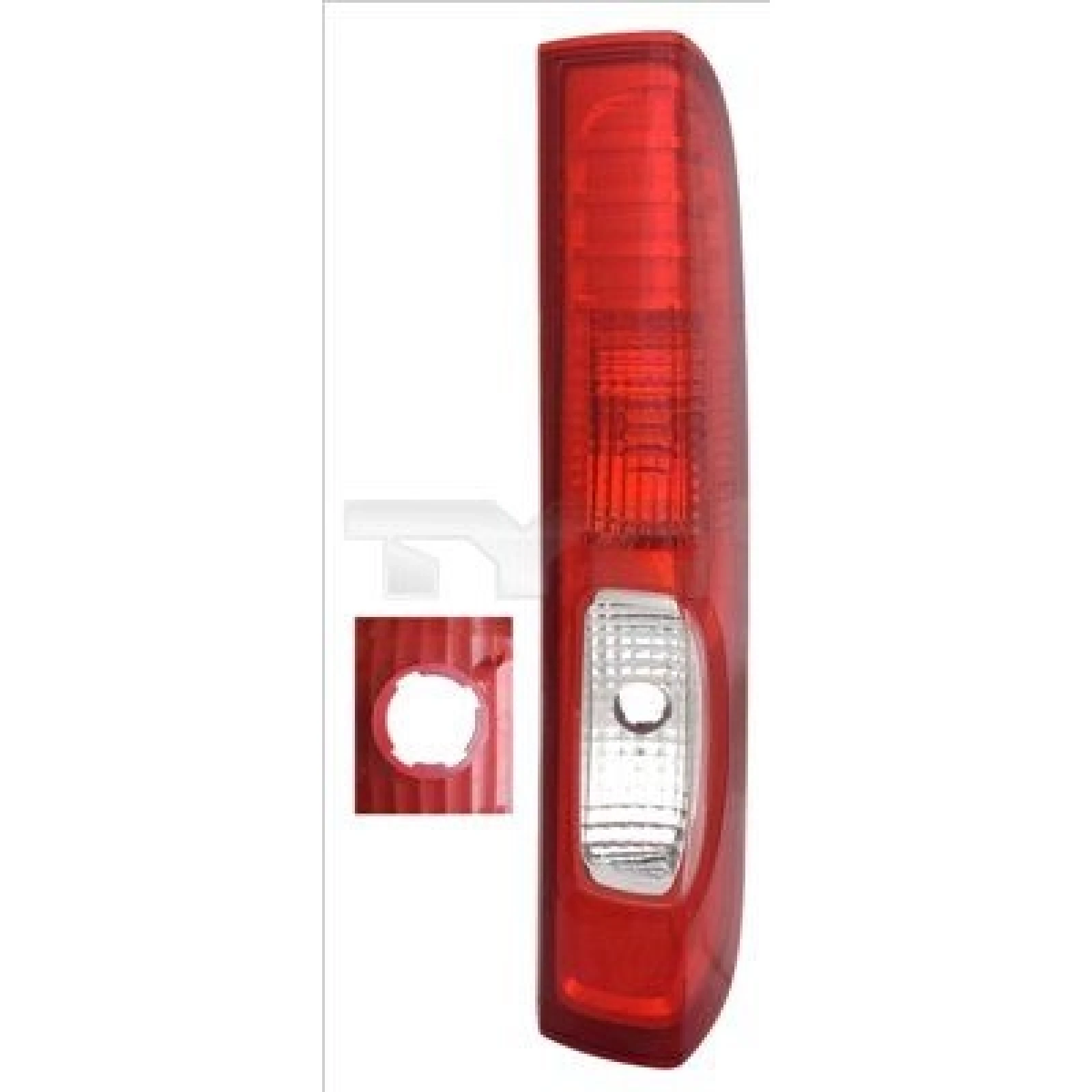 Heckleuchte R O K-PLATTE ROT/WEISS RFS 4 ZAPF 11-12383-31-2