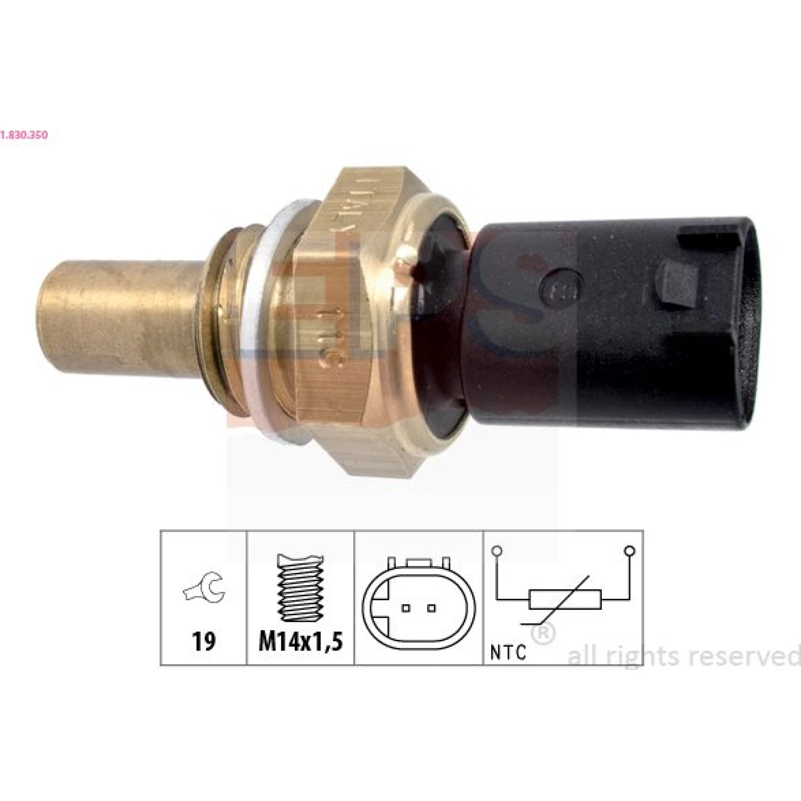 Sensor, Íltemperatur 1.830.350