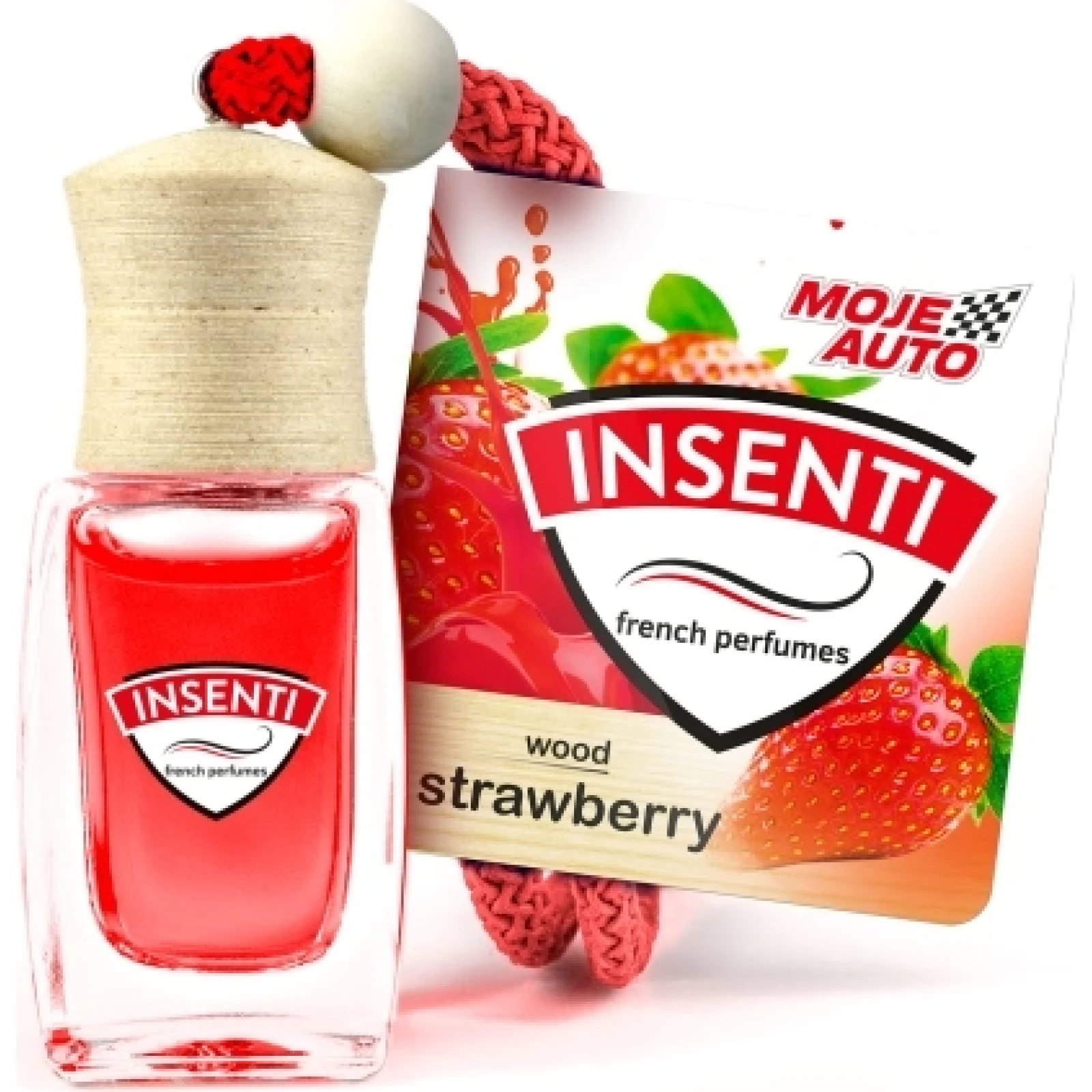 Insenti Wood Lufterfrischer Bottle 8Ml Erdbeere 15-104