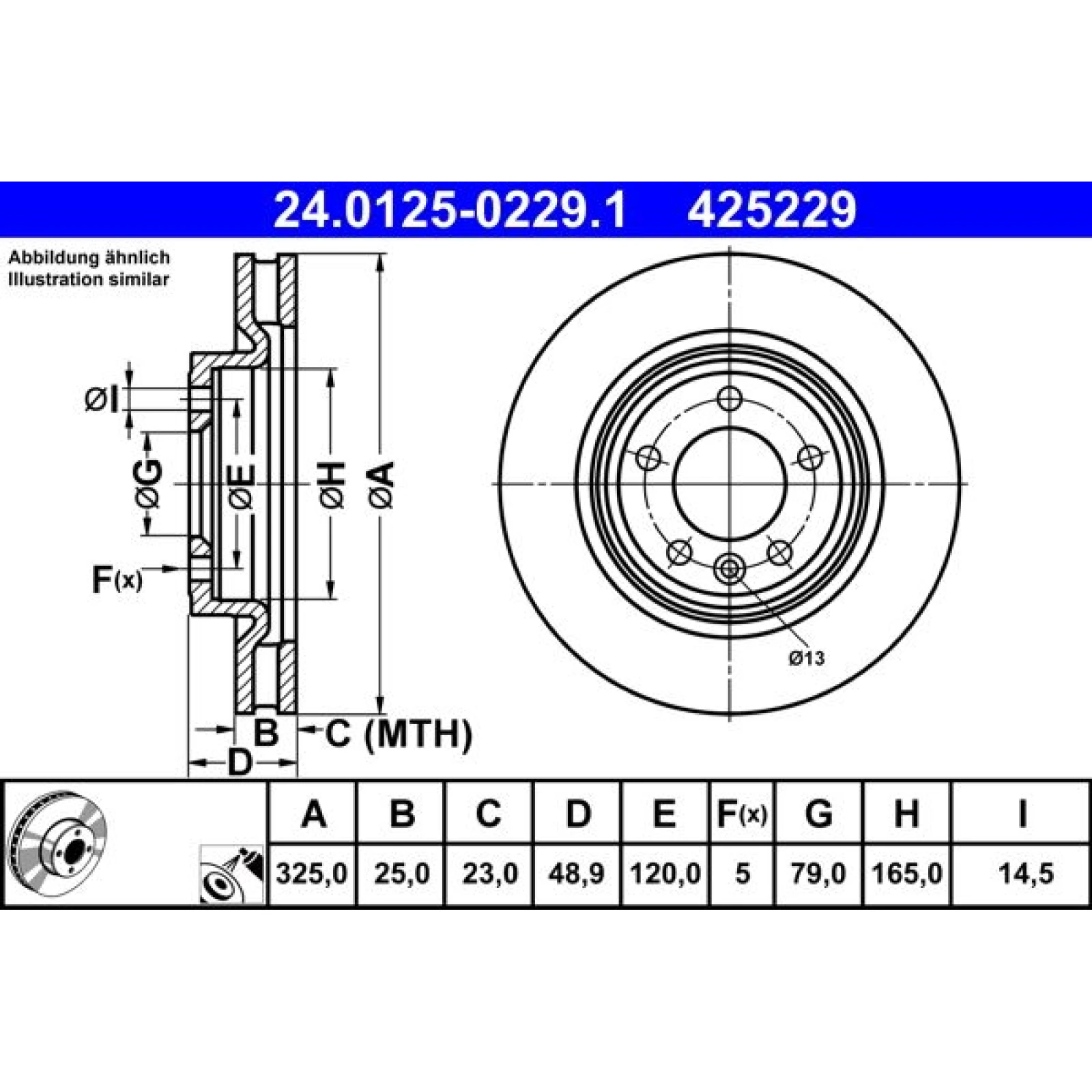 BREMSSCHEIBE 24.0125-0229.1