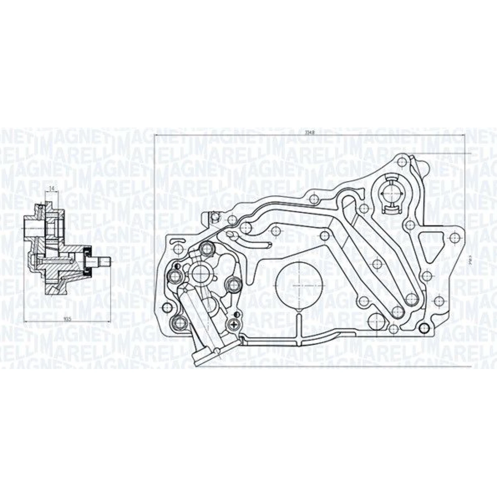 MAGNETI MARELLI Ölpumpe 351516000129