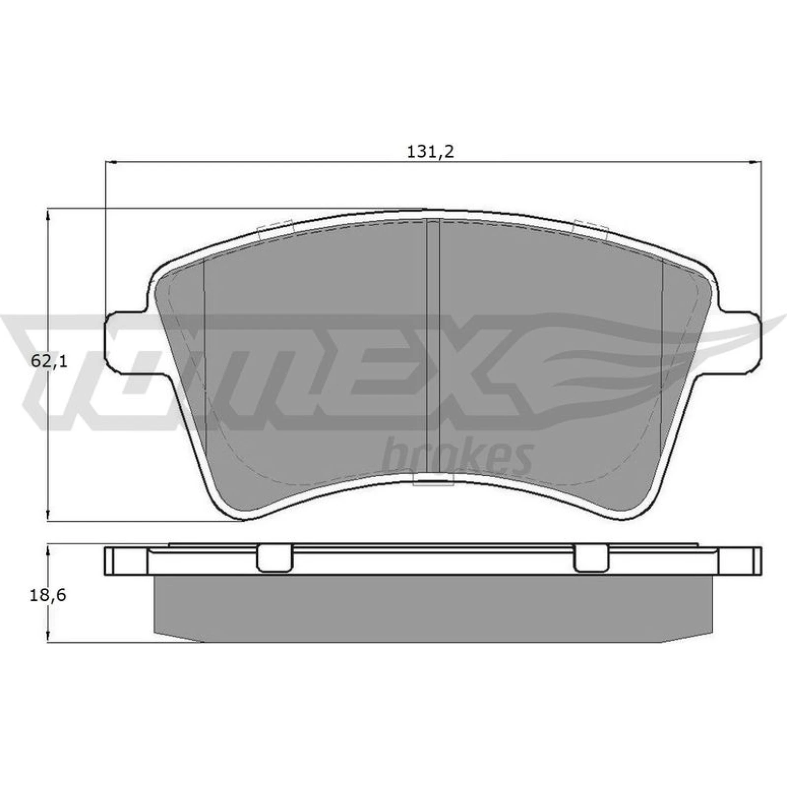 TOMEX brakes Bremsbelagsatz, Scheibenbremse TX 15-84