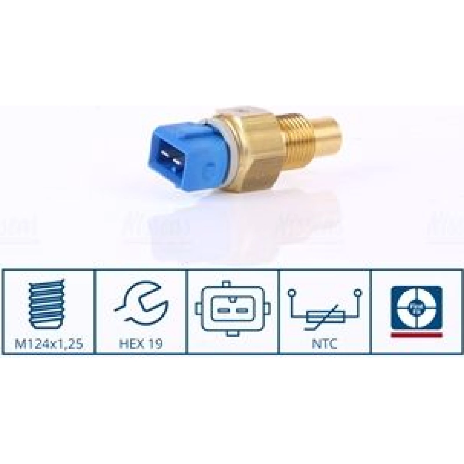 NISSENS Sensor, Kühlmitteltemperatur 207049