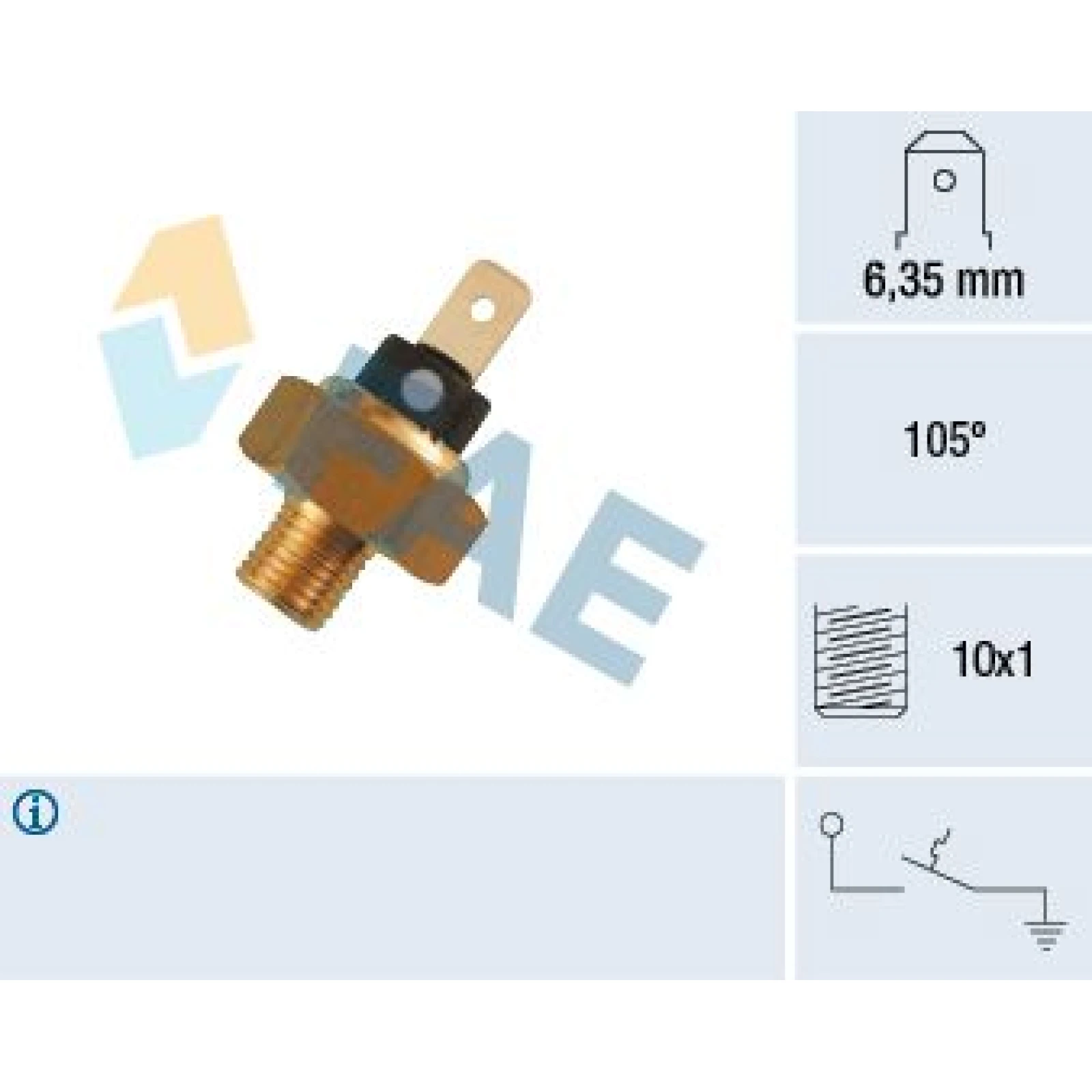 FAE Temperaturschalter, Kühlmittelwarnlampe 35820