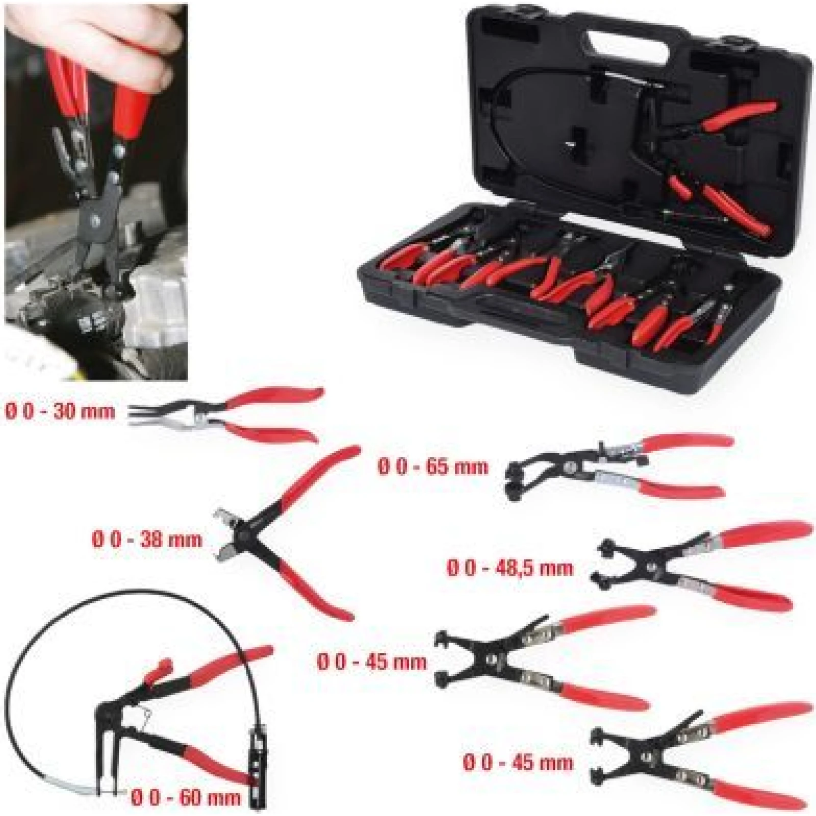 KS Tools 115.1055 Schlauchschellenzange 1St.
