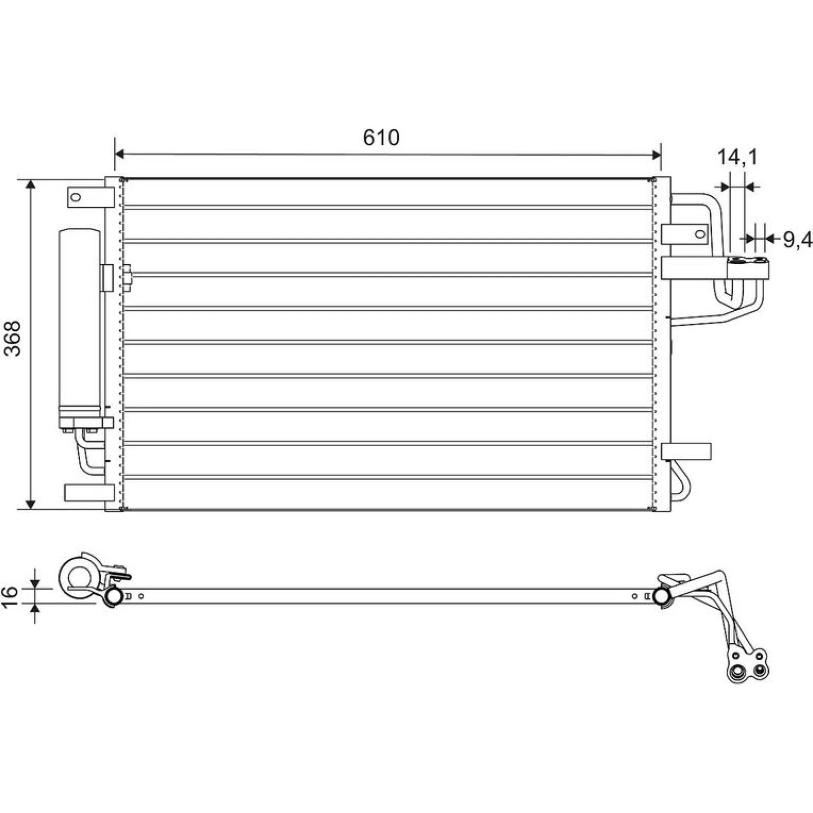 VALEO Klimaanlagenkühler 812716