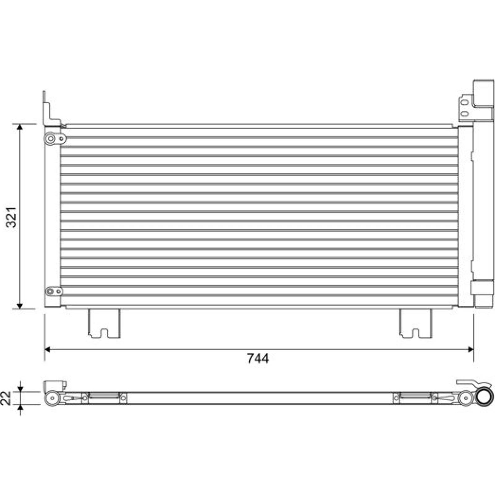 Valeo Klimakondensator 822651