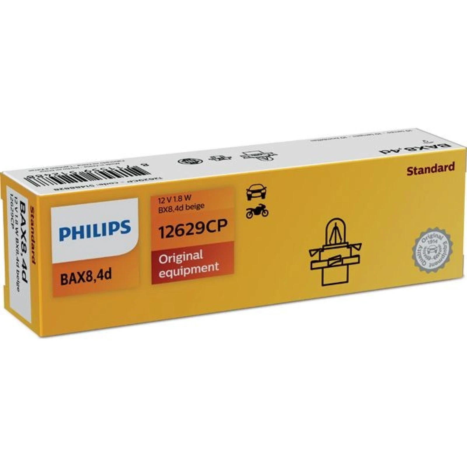 BAX BX8.4d 1.8W 12V Beige 1 St. Philips 12629CP