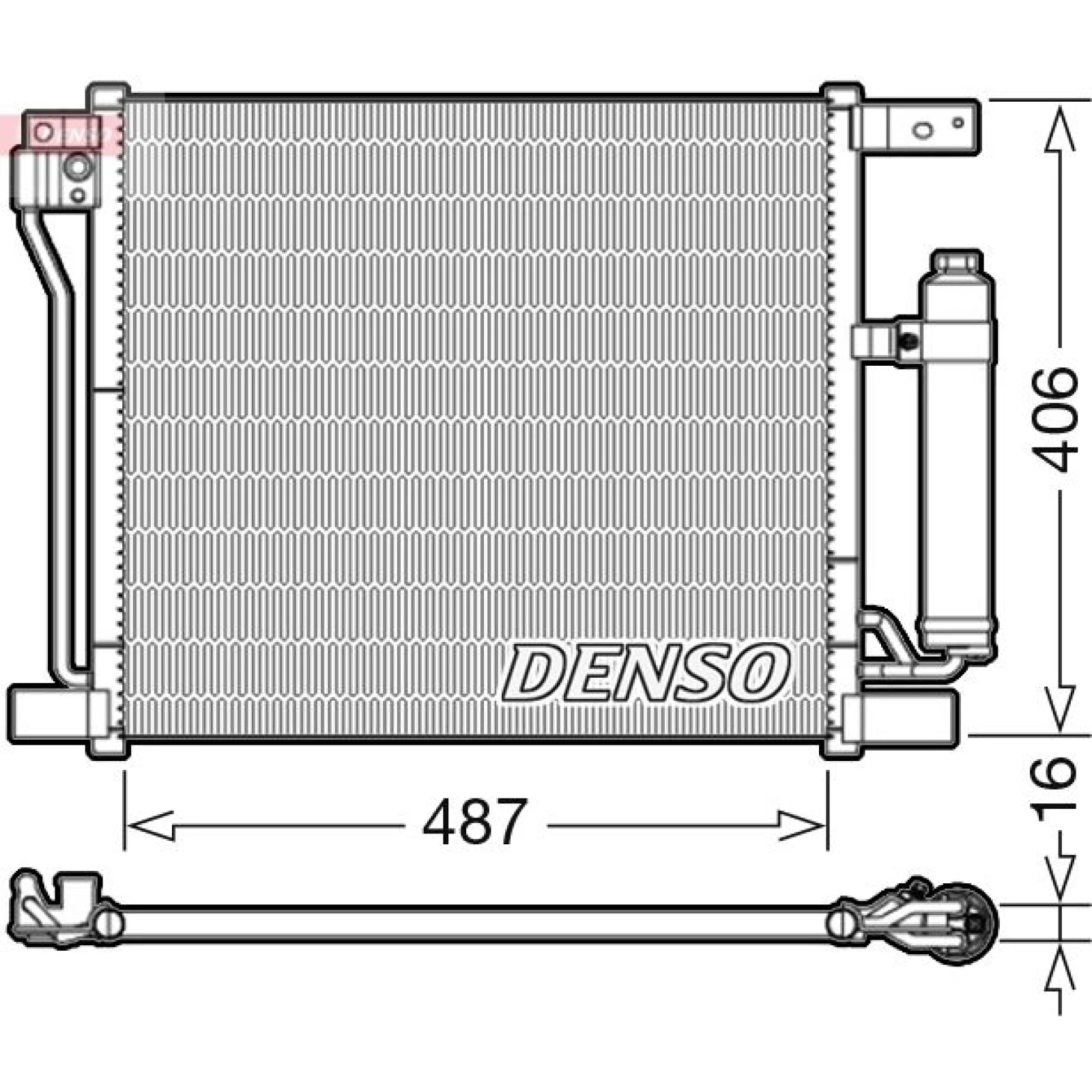 DENSO Klimaanlagenkühler DCN46021