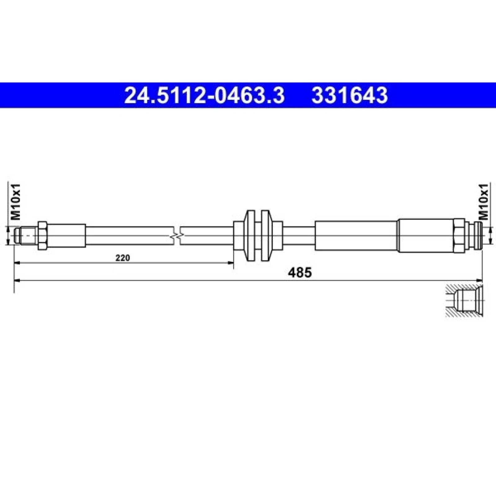 Bremsschlauch 24.5112-0463.3