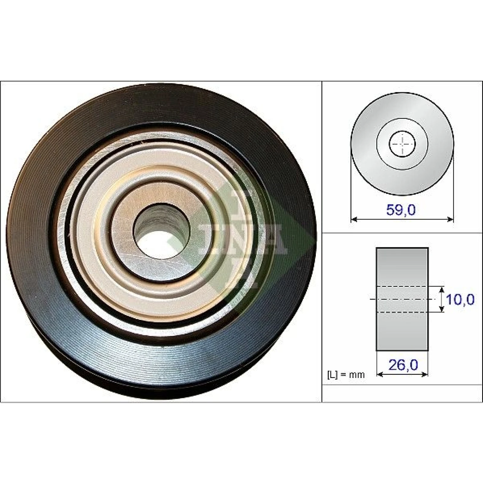 Umlenk-/Führungsrolle, Keilrippenriemen 532 0737 10