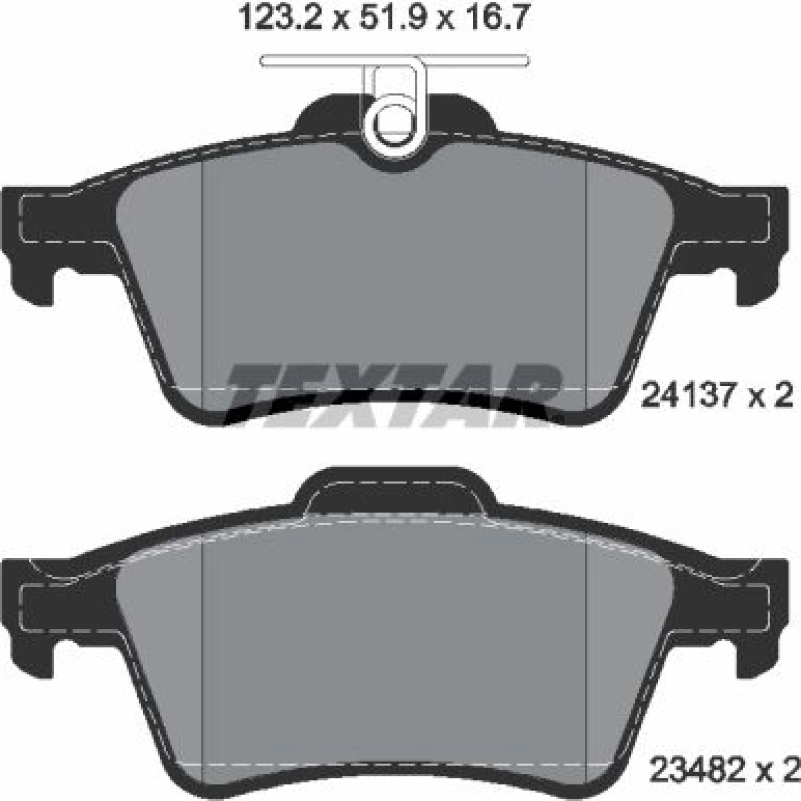 Bremsbelagsatz Opel T. Vectra C/Focus/Mazda/Volvo/Renault 2413701
