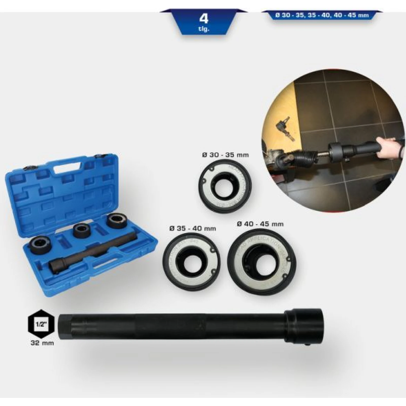 KS TOOLS Lösewerkzeugsatz, Spurstangenkugelgelenk BT661350