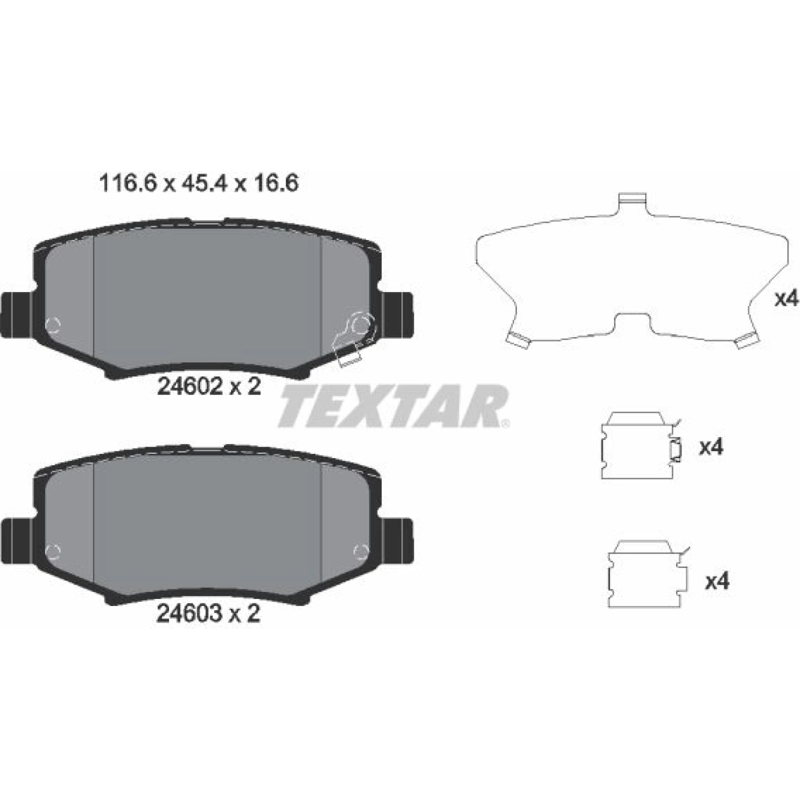 Bremsbelagsatz Jeep T. Wrangler/Cherokee 07 2460201