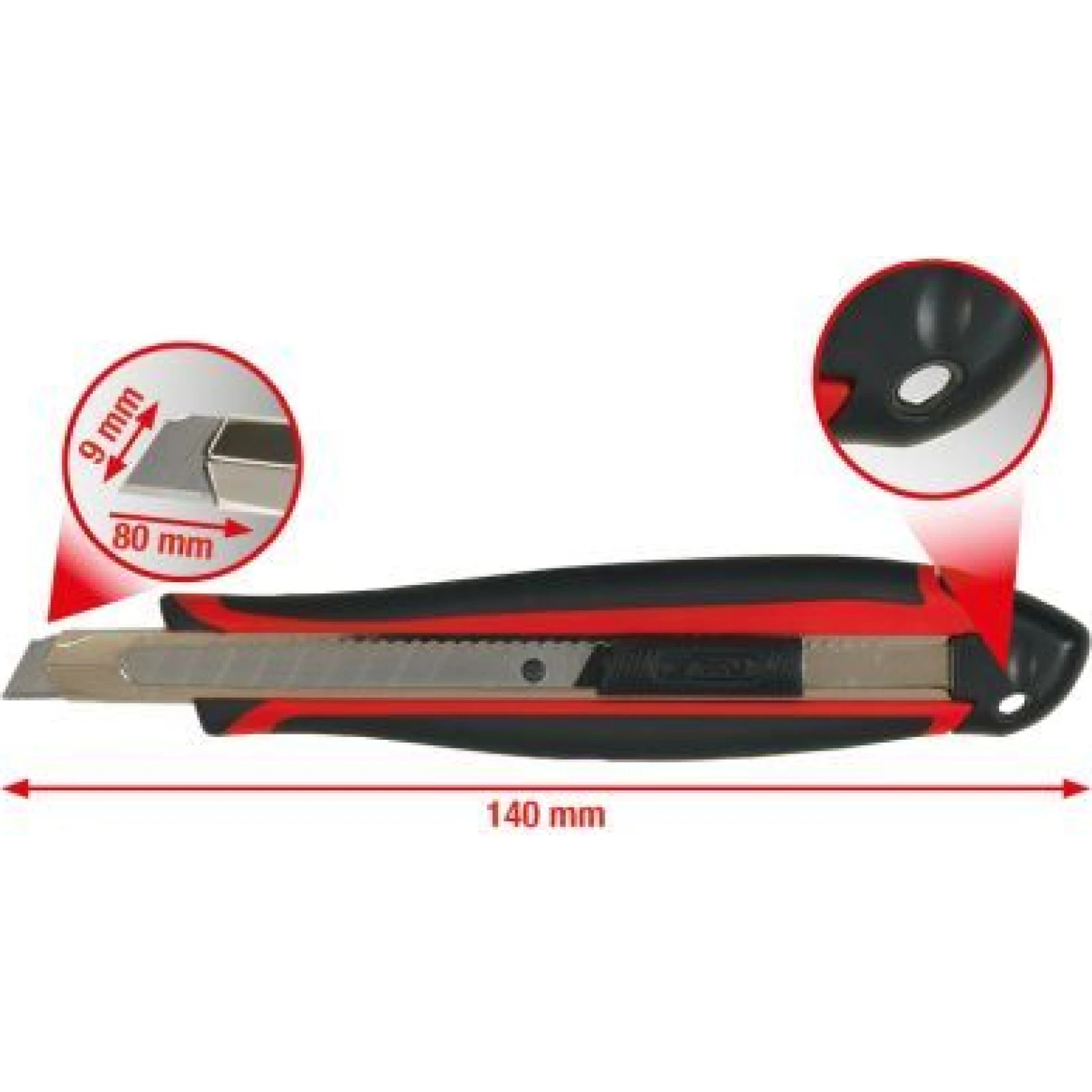 KS TOOLS Universalmesser mit Brechklinge, 9 mm 907.2120
