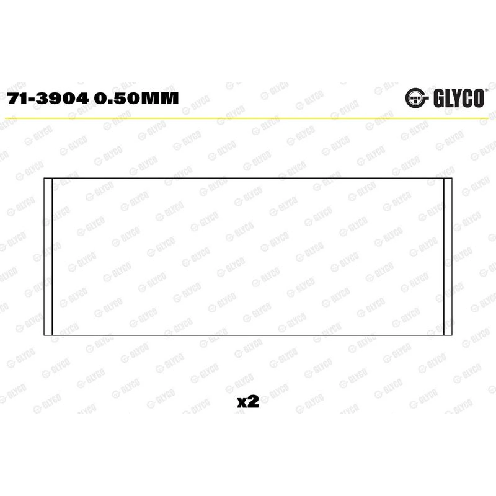 GLYCO Pleuellager 71-3904 0.50mm