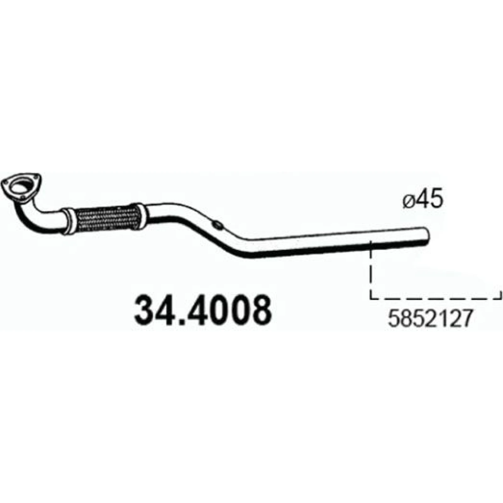 Abgasrohr 34.4008