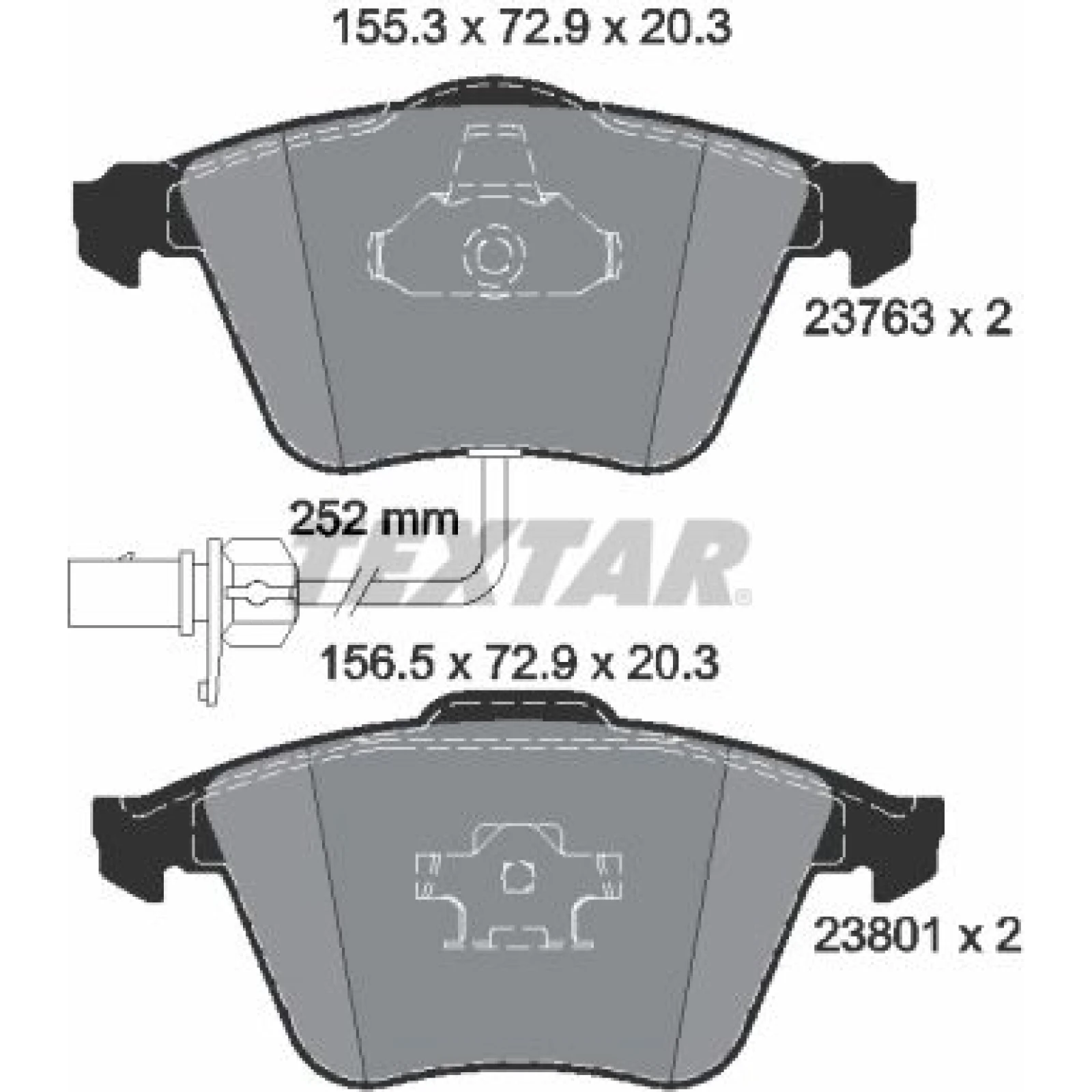 Bremsbelagsatz Vw S. A4/A8 2376302