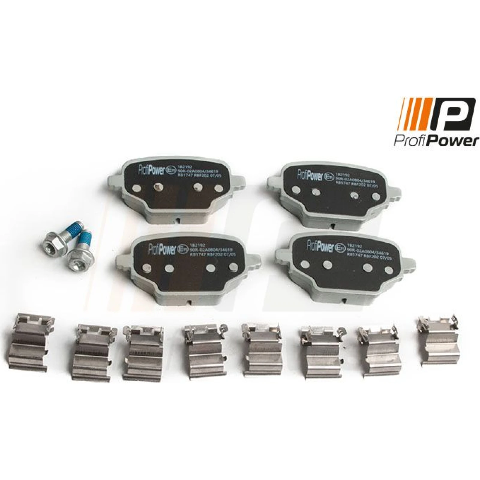 PROFIPOWER Bremsbelagsatz, Scheibenbremse 1B2192