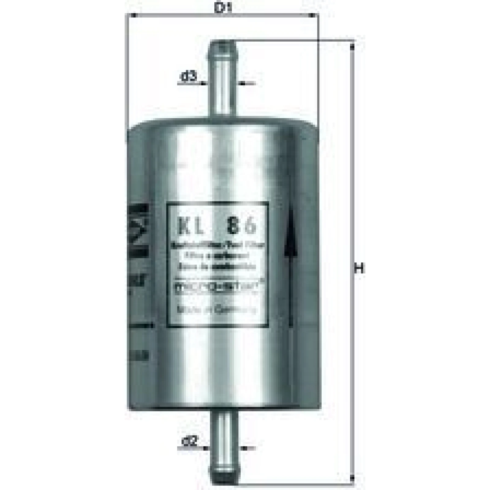 MAHLE Kraftstofffilter KL 86