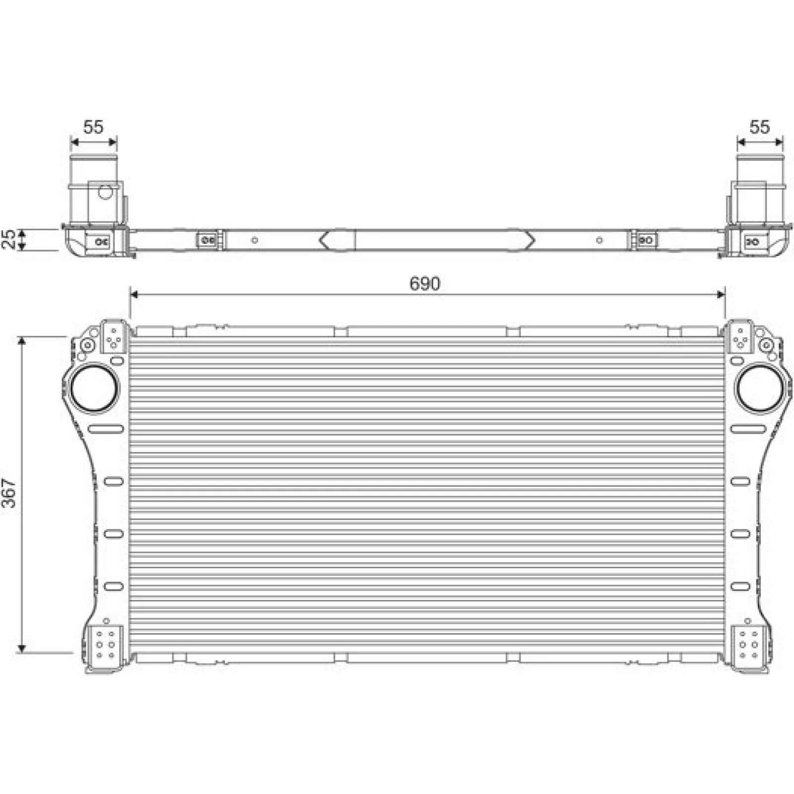 Valeo Ladeluftkühler 818364