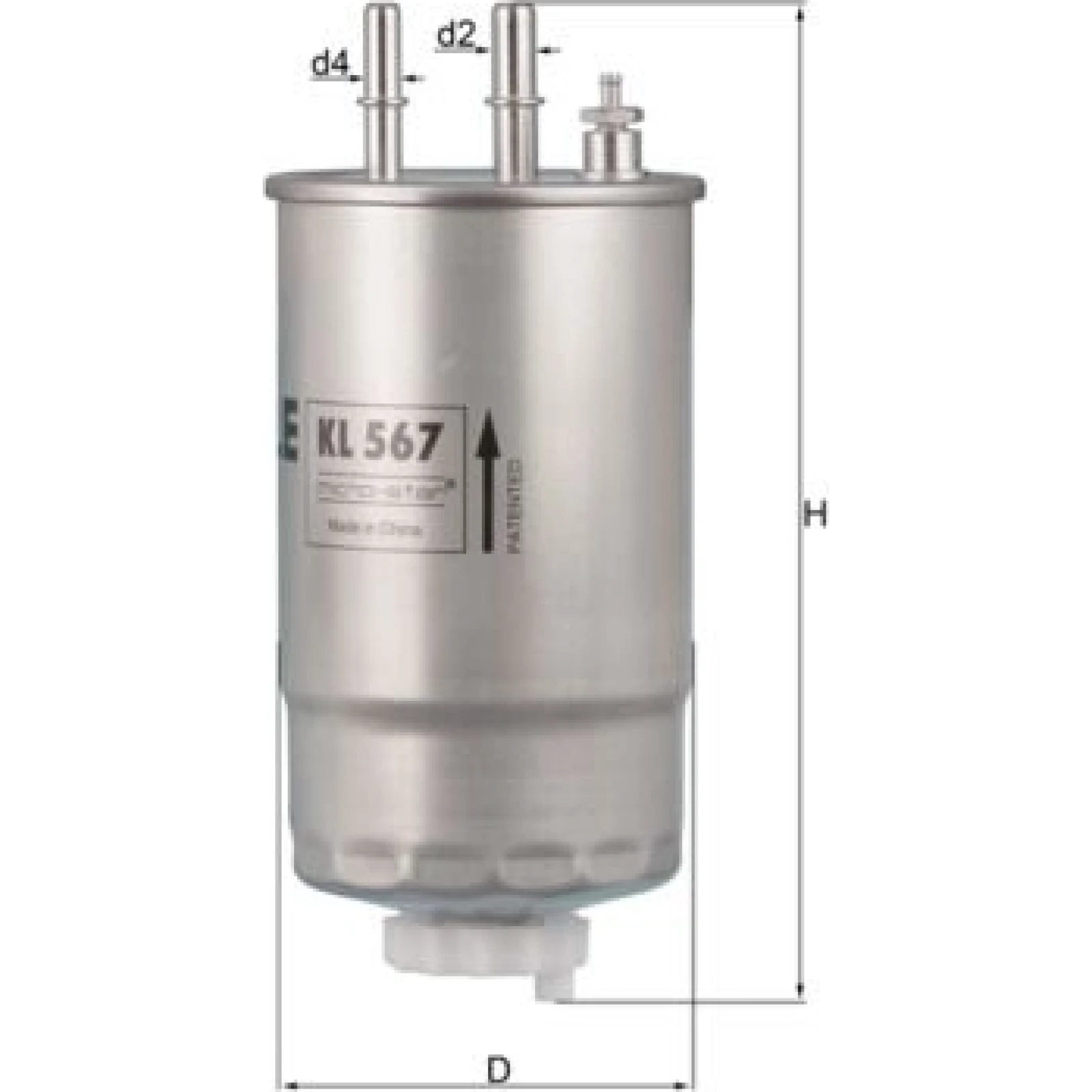 MAHLE Kraftstofffilter KL 567