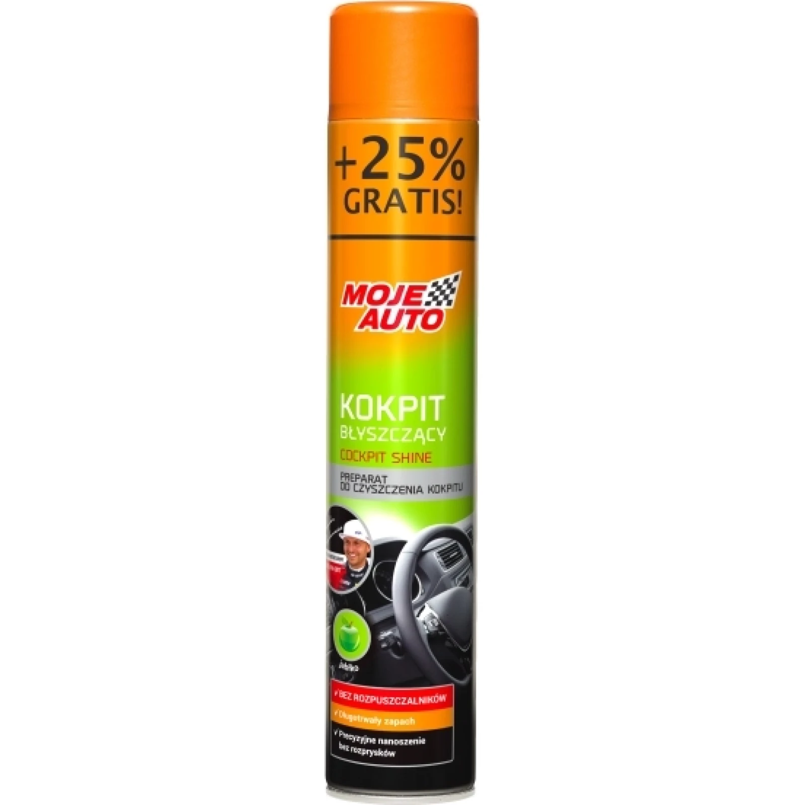 MOJE AUTO AMT19-103 Cockpit Spray Apfel 600 ml + 25 % Gratis