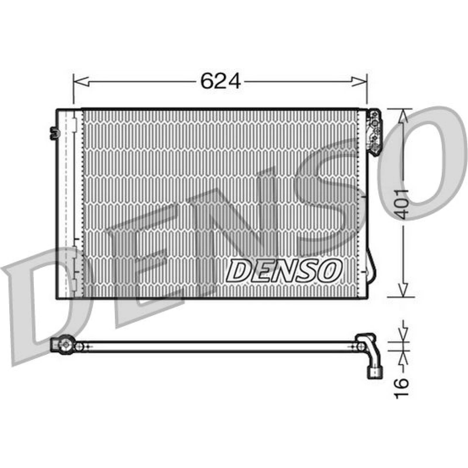 DENSO Klimaanlagenkühler DCN05011