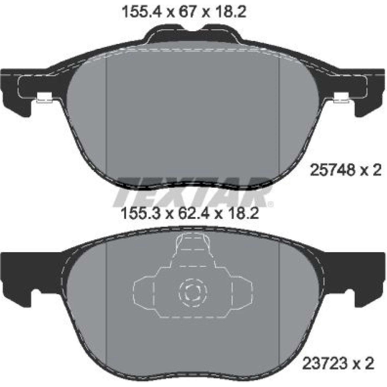 Bremsbelagsatz Ford P. Transit Connect 13 2574801