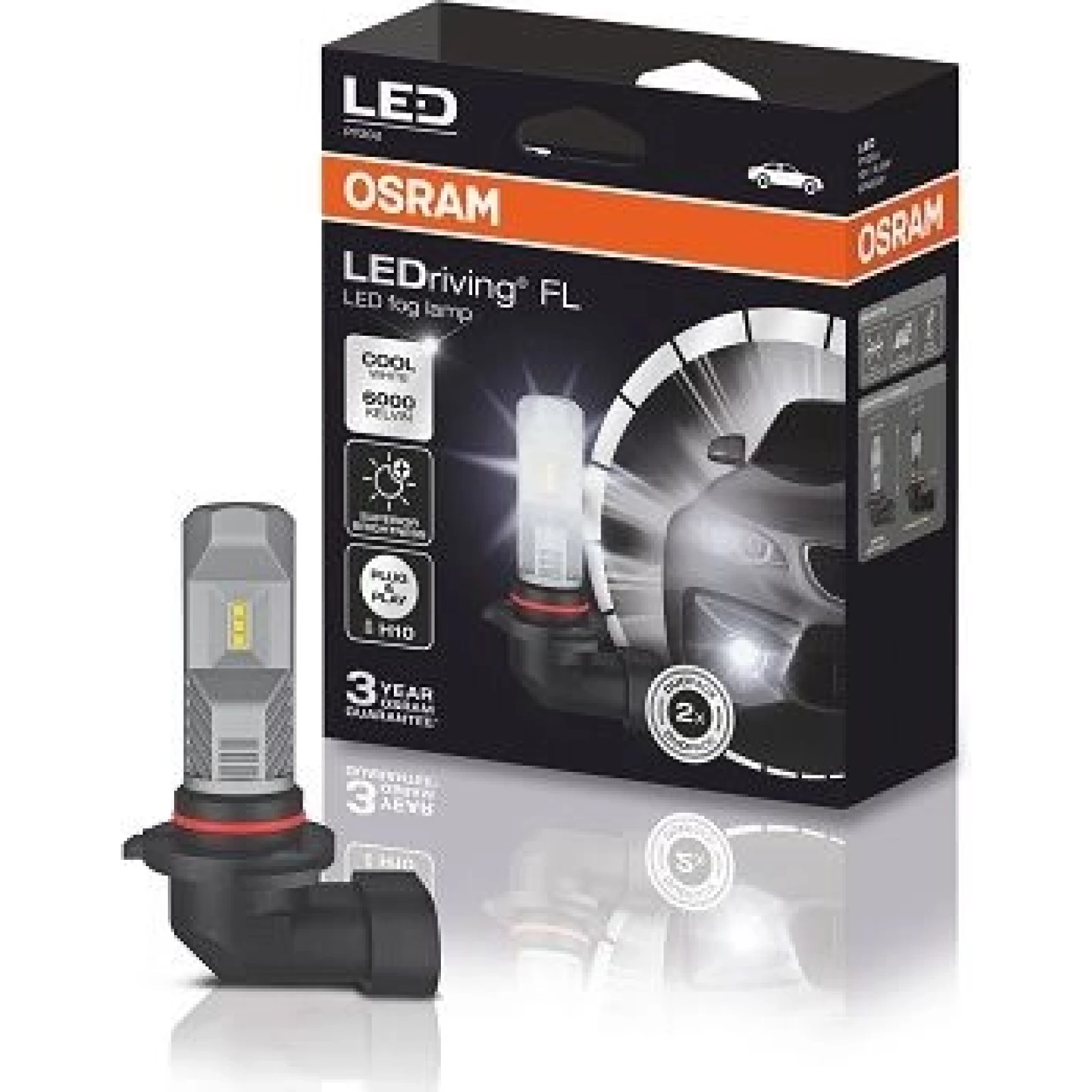 LEDriving FOG LAMP H10 12V PY20d OSRAM 9745CW