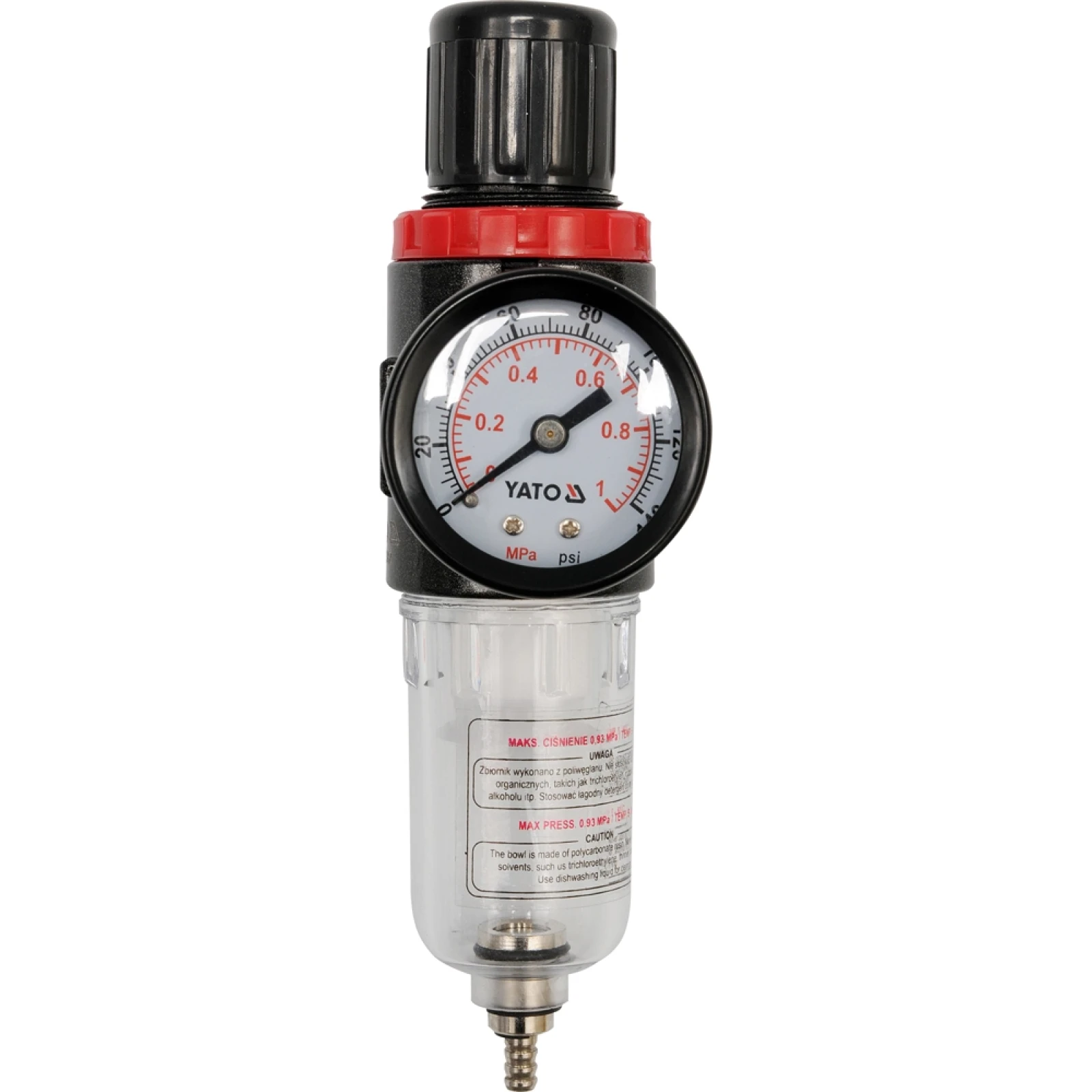 YATO YT-2382 Druckminderer Mit Manometer Und Filter 1 / 4