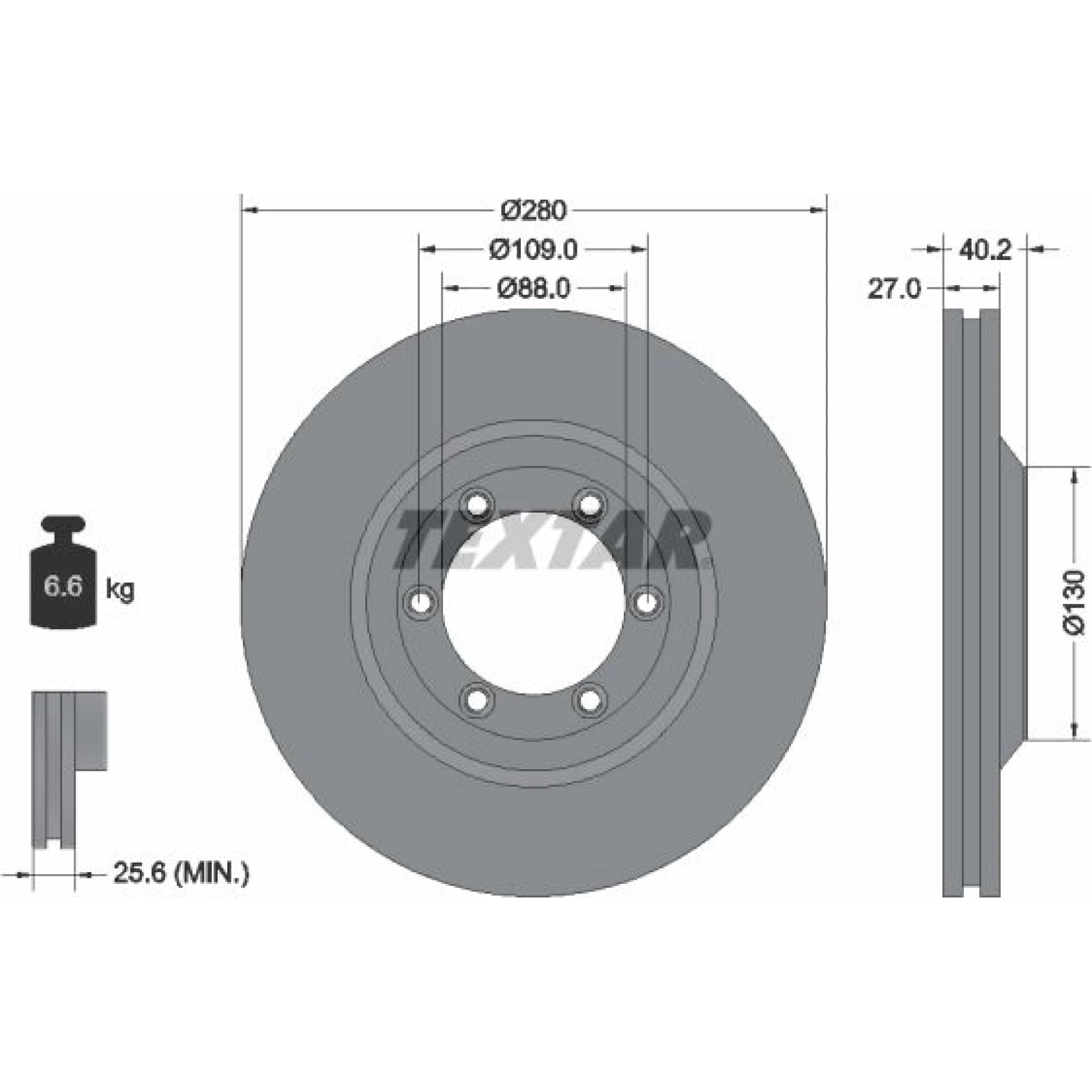 Textar Bremsscheibe 92174803