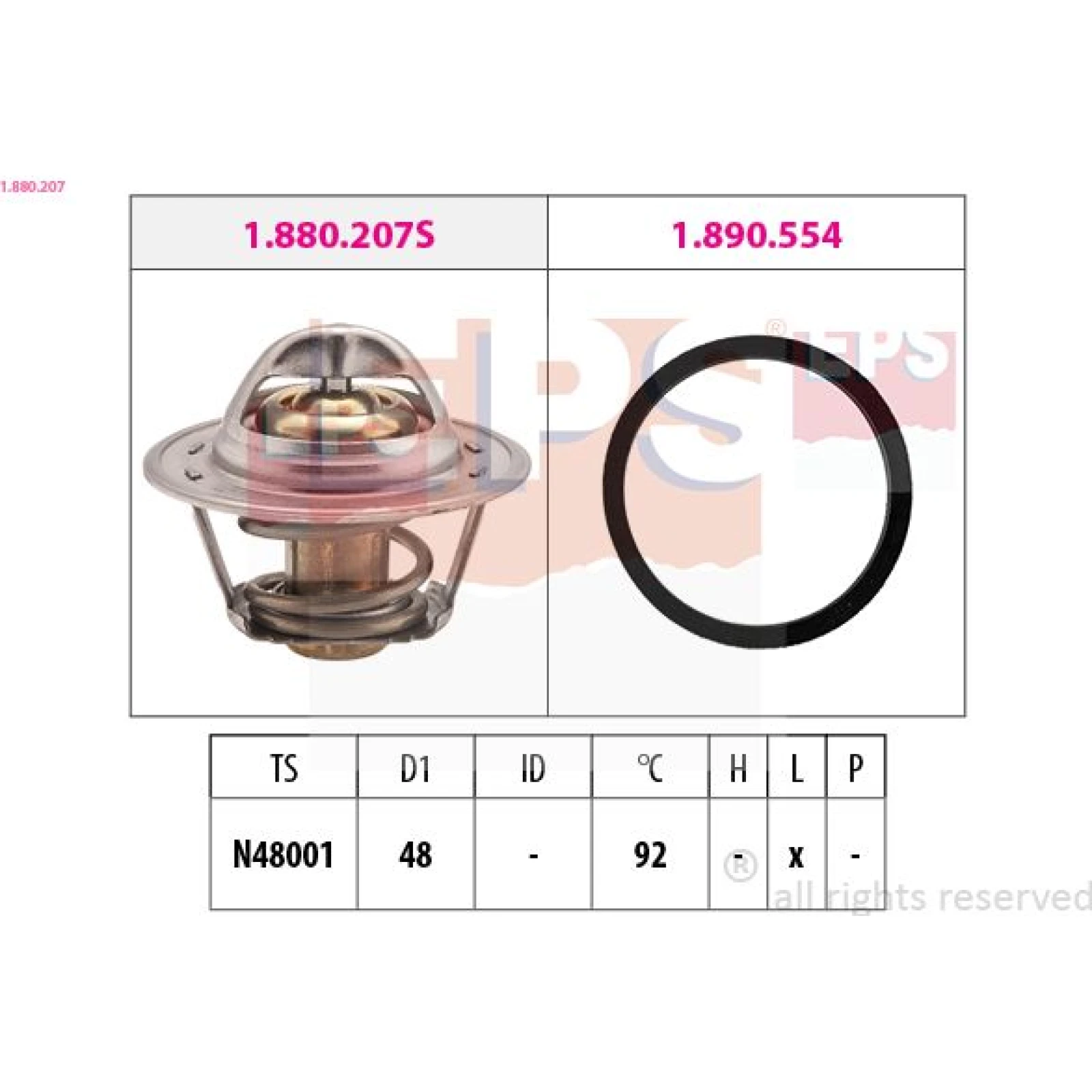 Thermostat, Kühlmittel 1.880.207