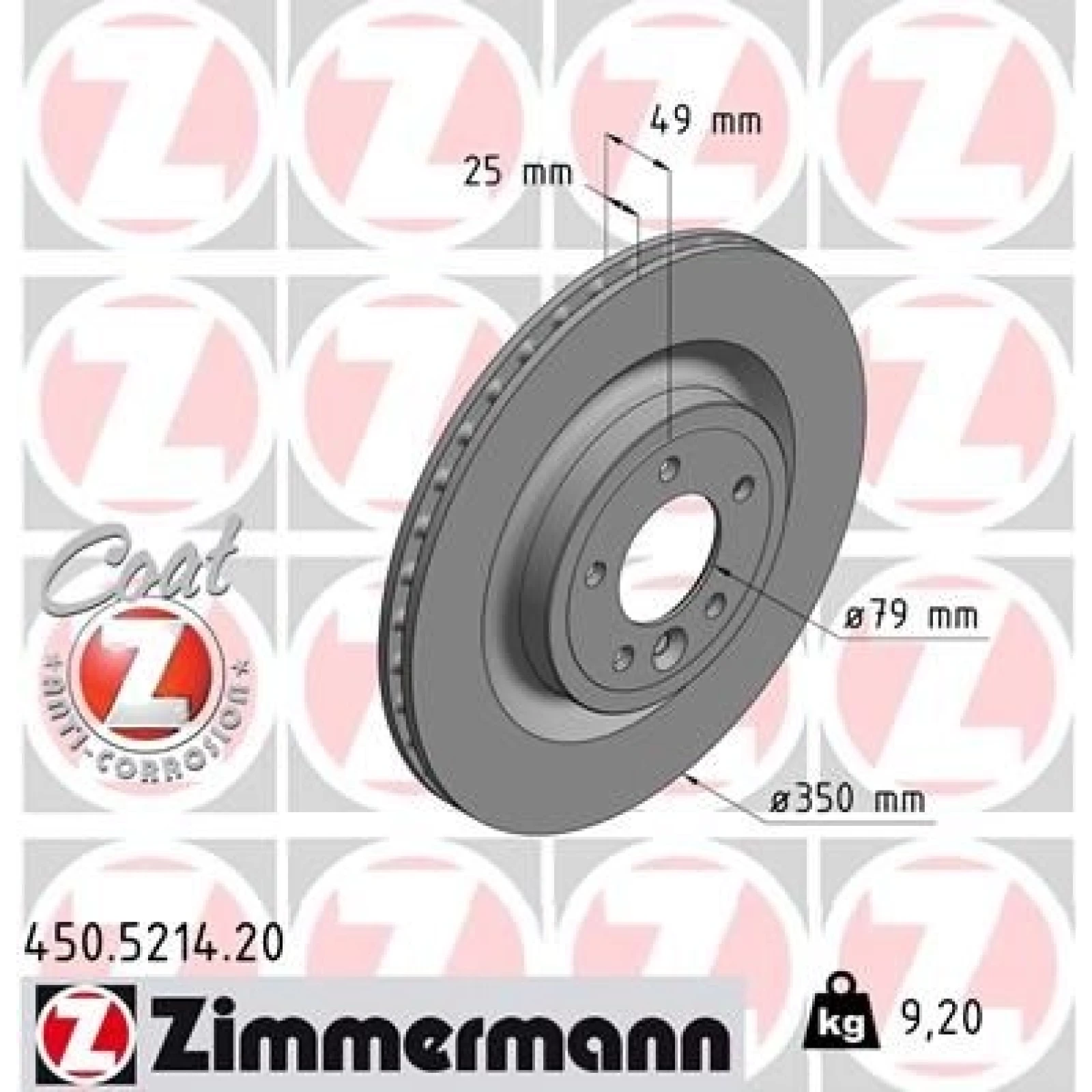 ZIMMERMANN Bremsscheibe 450.5214.20