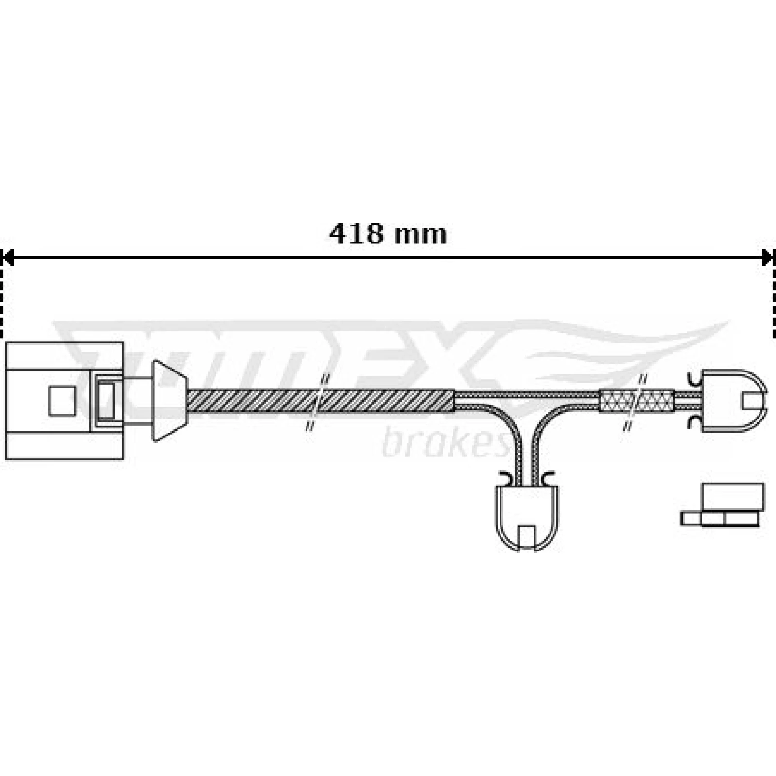 TOMEX brakes Warnkontakt, Bremsbelagverschleiß TX 30-51