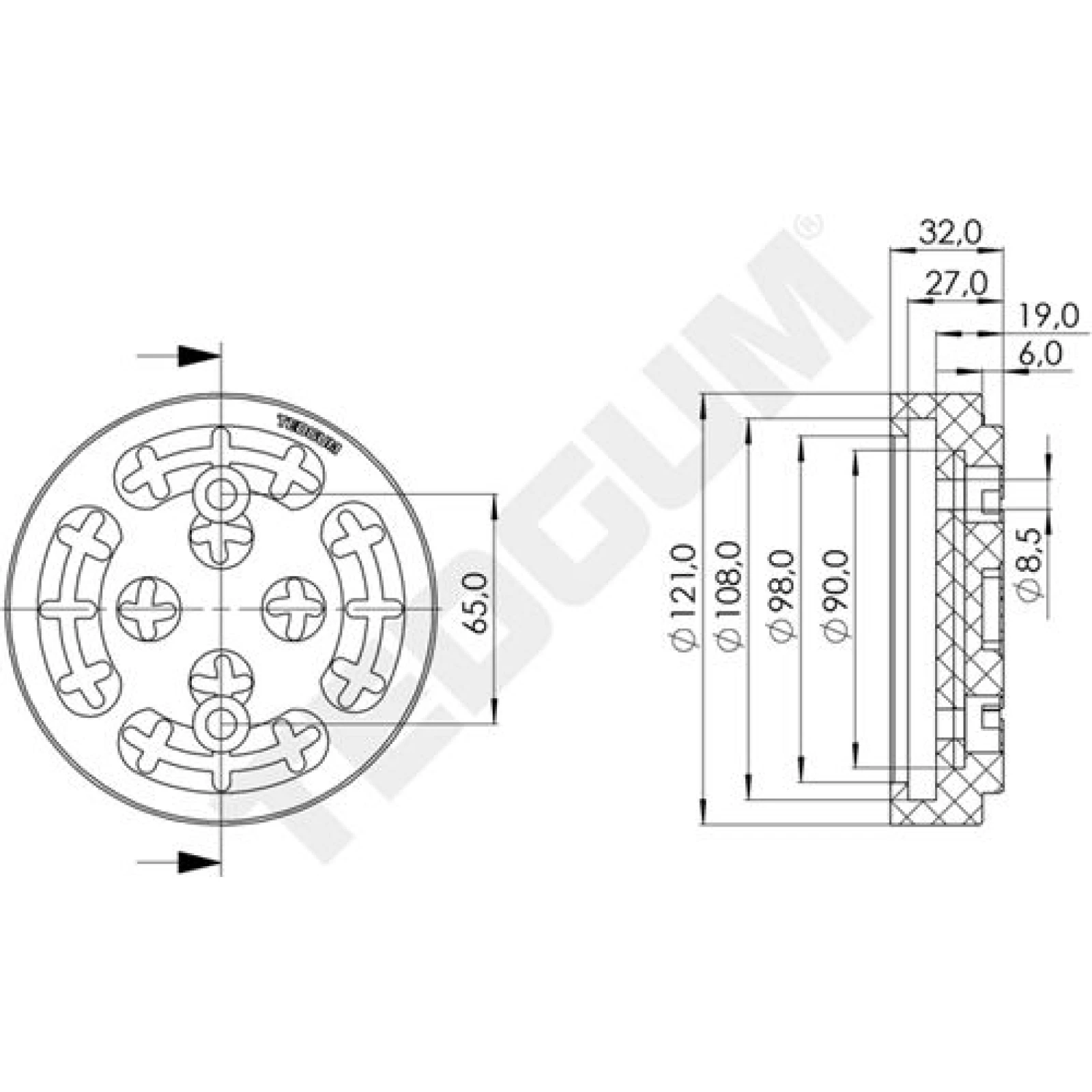 TEDGUM_TD Anbauelement, Hebebühne 00848899