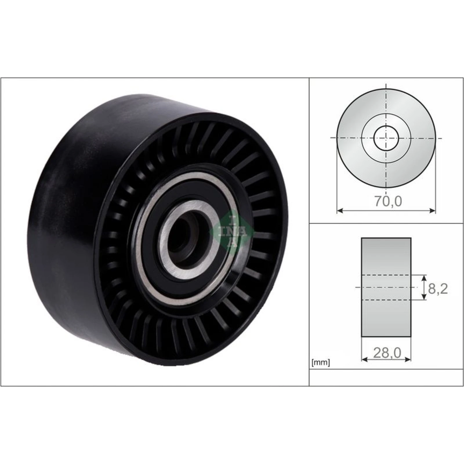 Umlenk-/Führungsrolle, Keilrippenriemen 532 0468 10