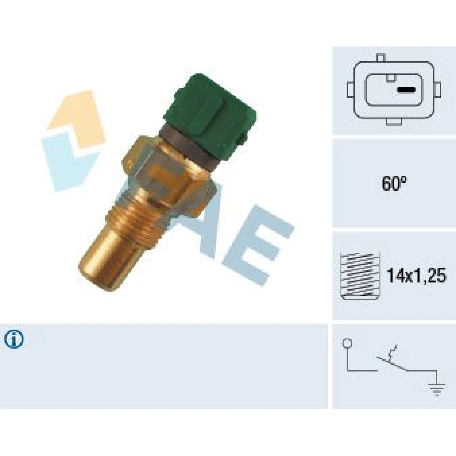 FAE Temperaturschalter, Kühlmittelwarnlampe 35610