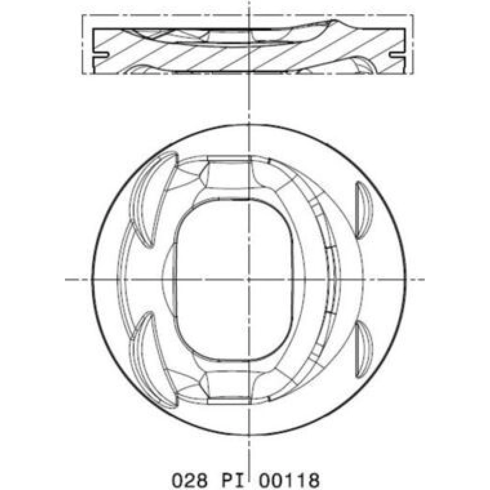 MAHLE Kolben 028 PI 00118 001