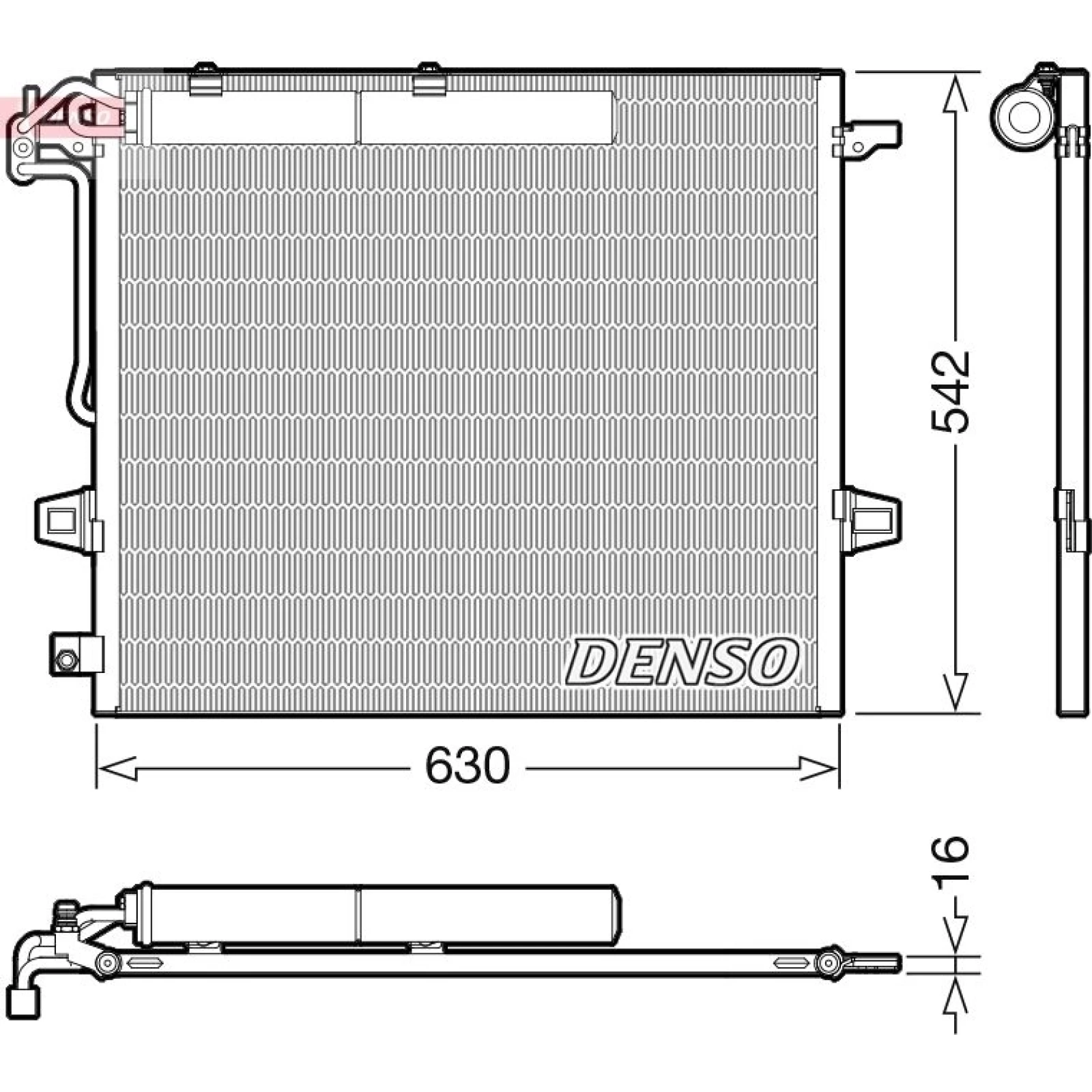 DENSO Kondensator, Klimaanlage DCN17057