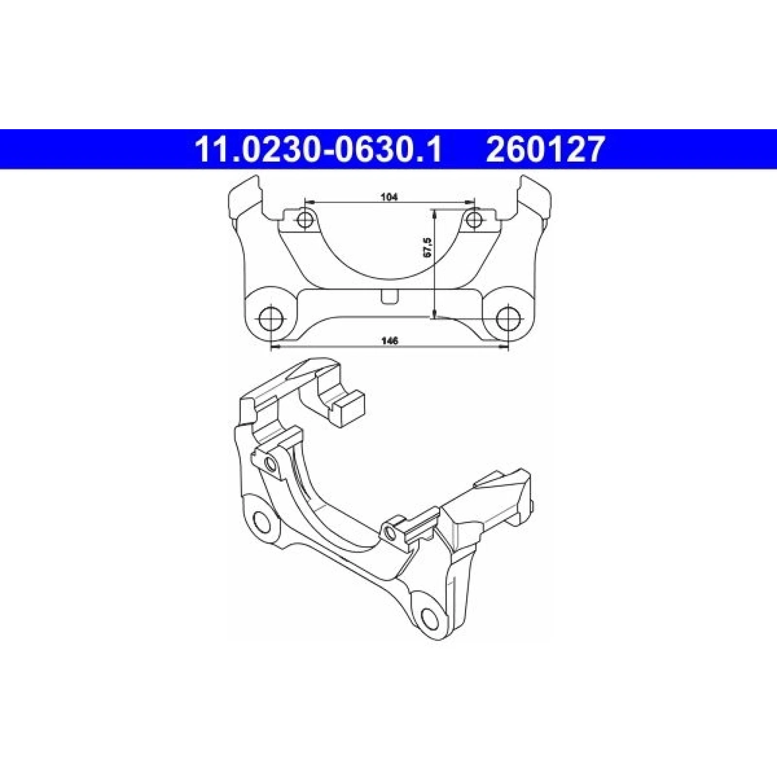 Halter, Bremssattel 11.0230-0630.1