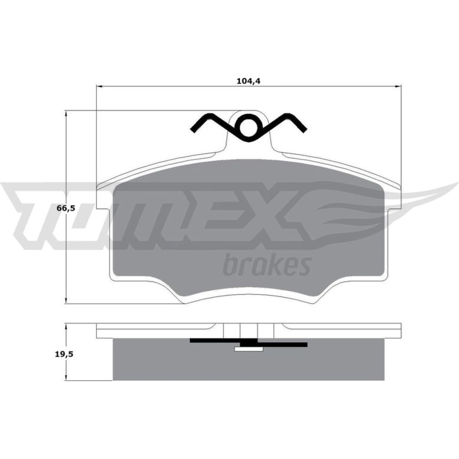 TOMEX brakes Bremsbelagsatz, Scheibenbremse TX 10-57