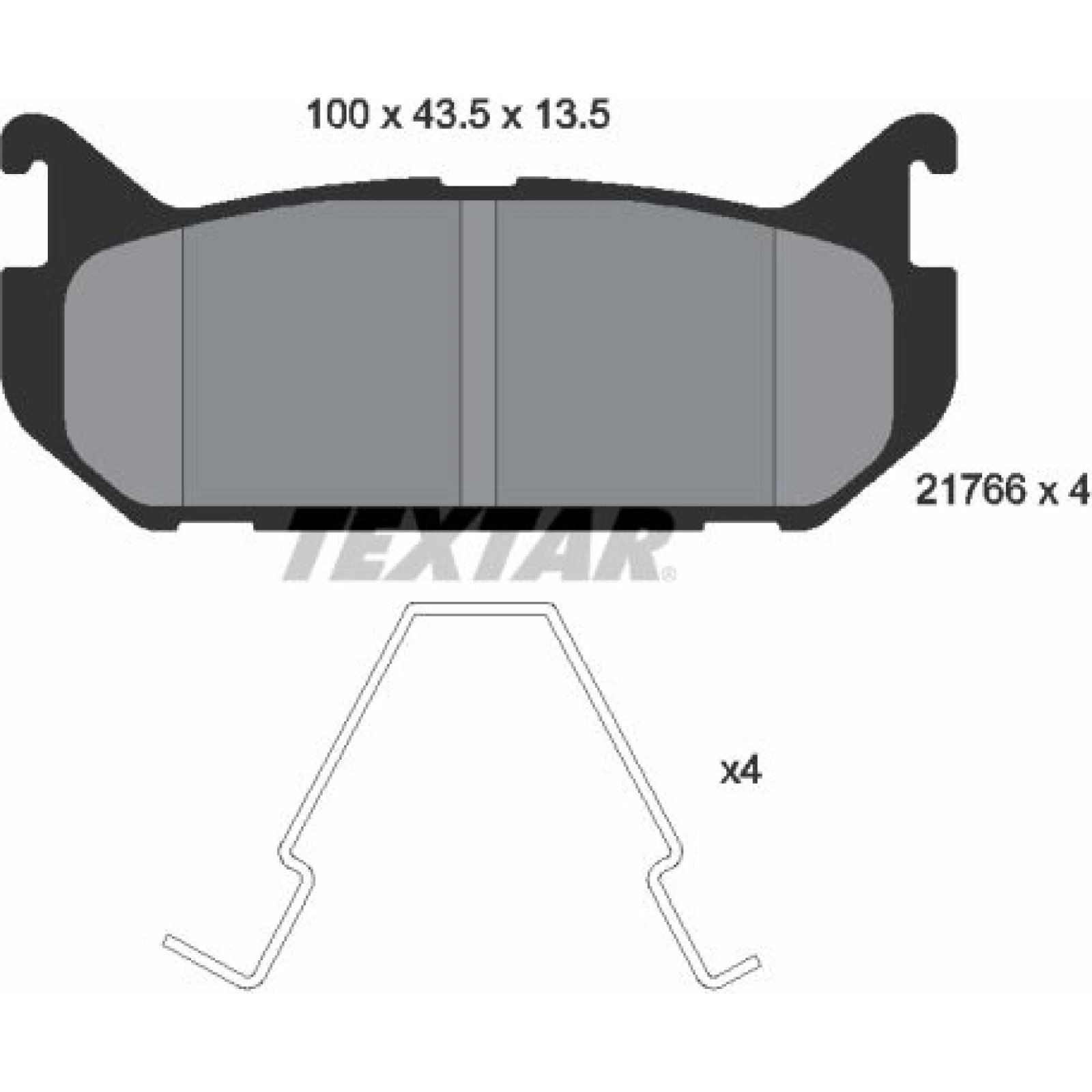 Bremsbelagsatz Mazda T. 626 92 2176603
