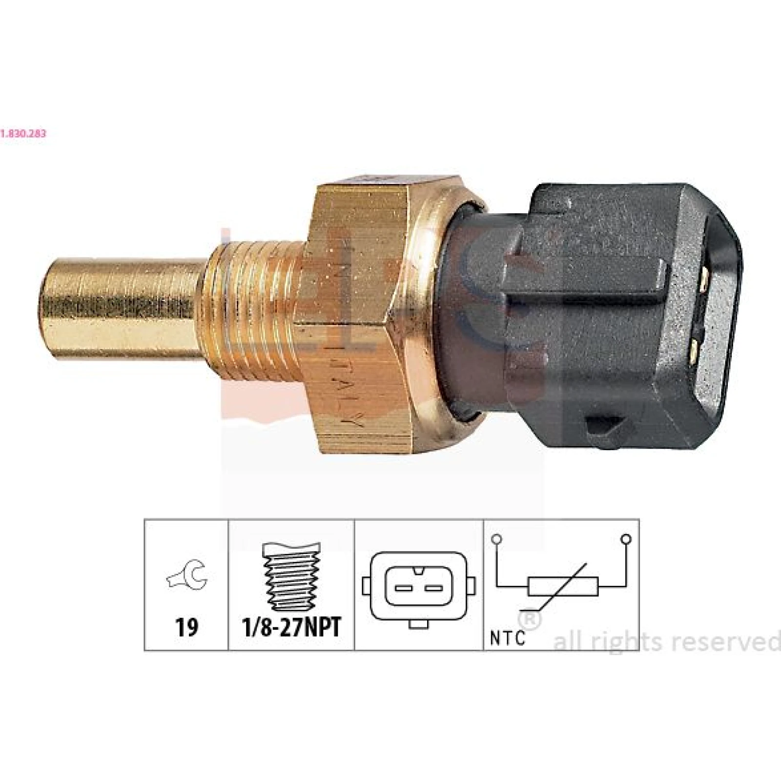 Sensor, Kühlmitteltemperatur 1.830.283