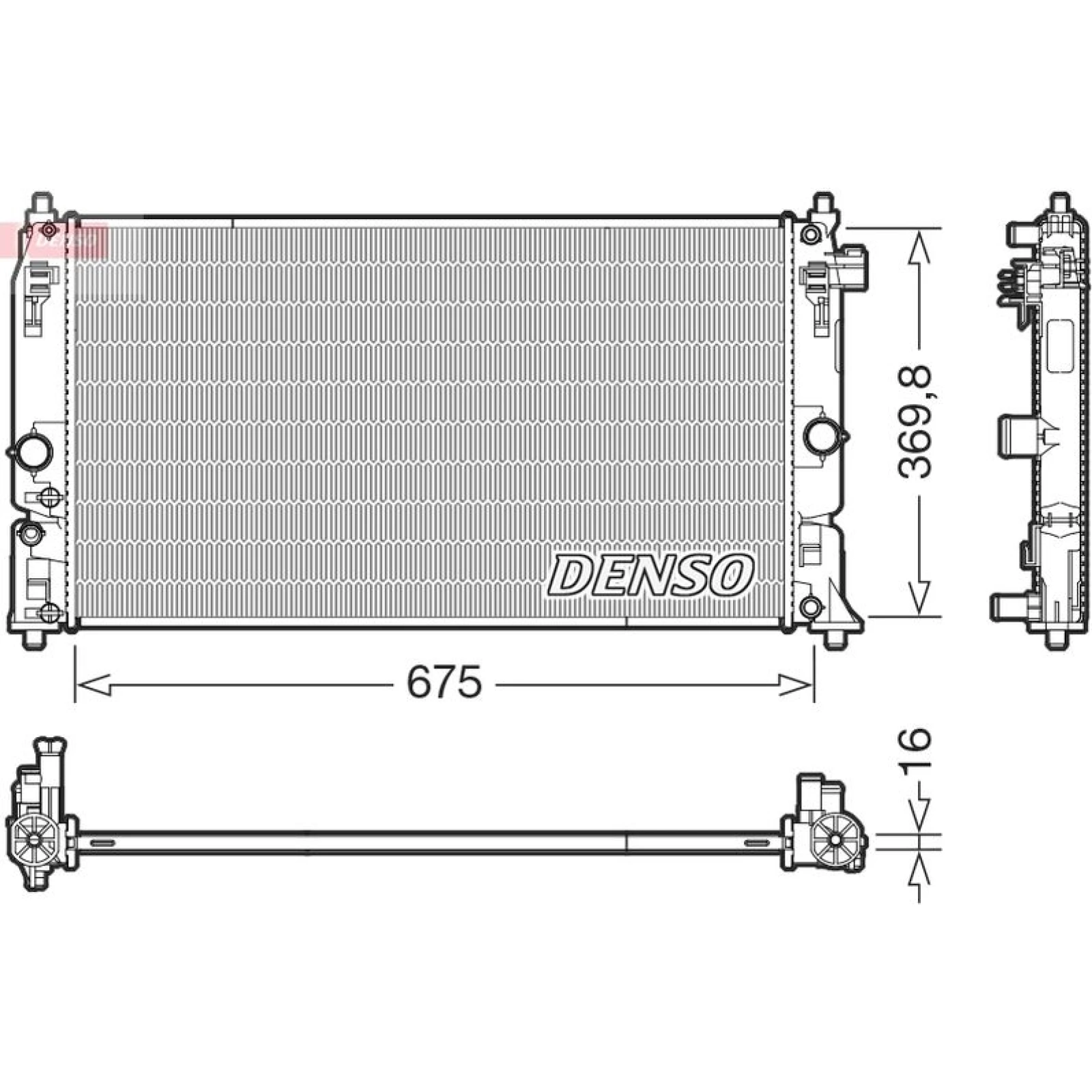 DENSO Kühler, Motorkühlung DRM50150