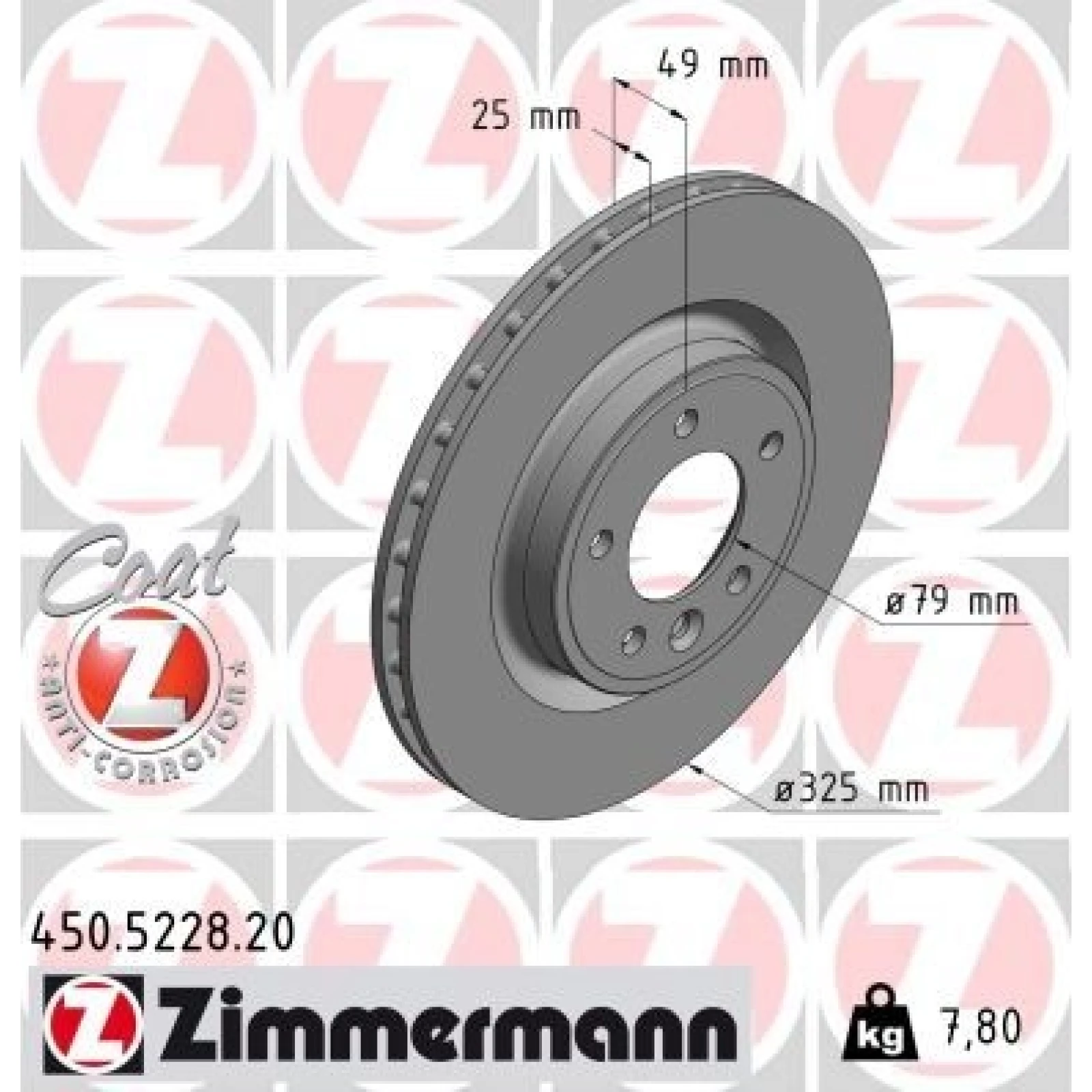 ZIMMERMANN Bremsscheibe 450.5228.20