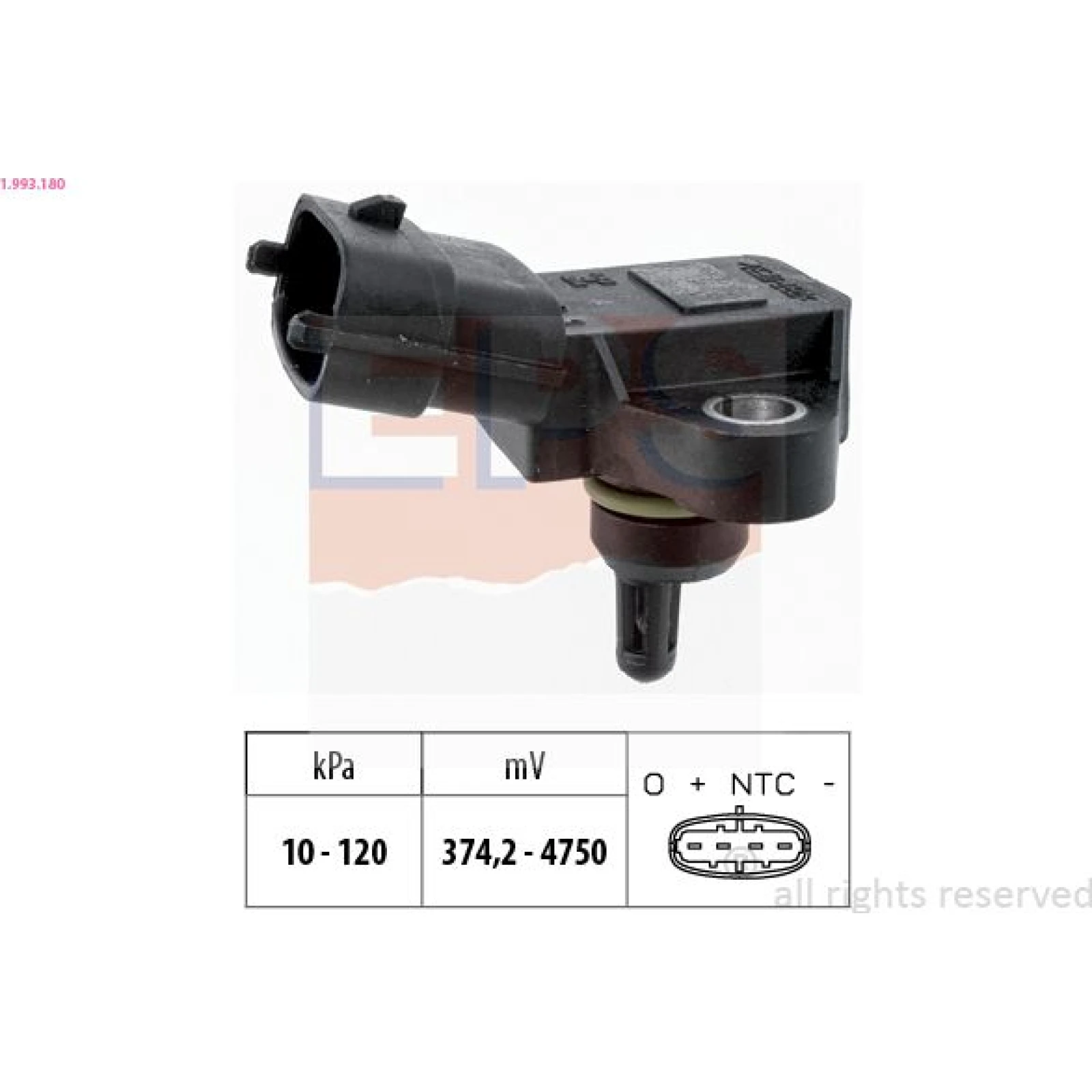 Sensor, Saugrohrdruck 1.993.180